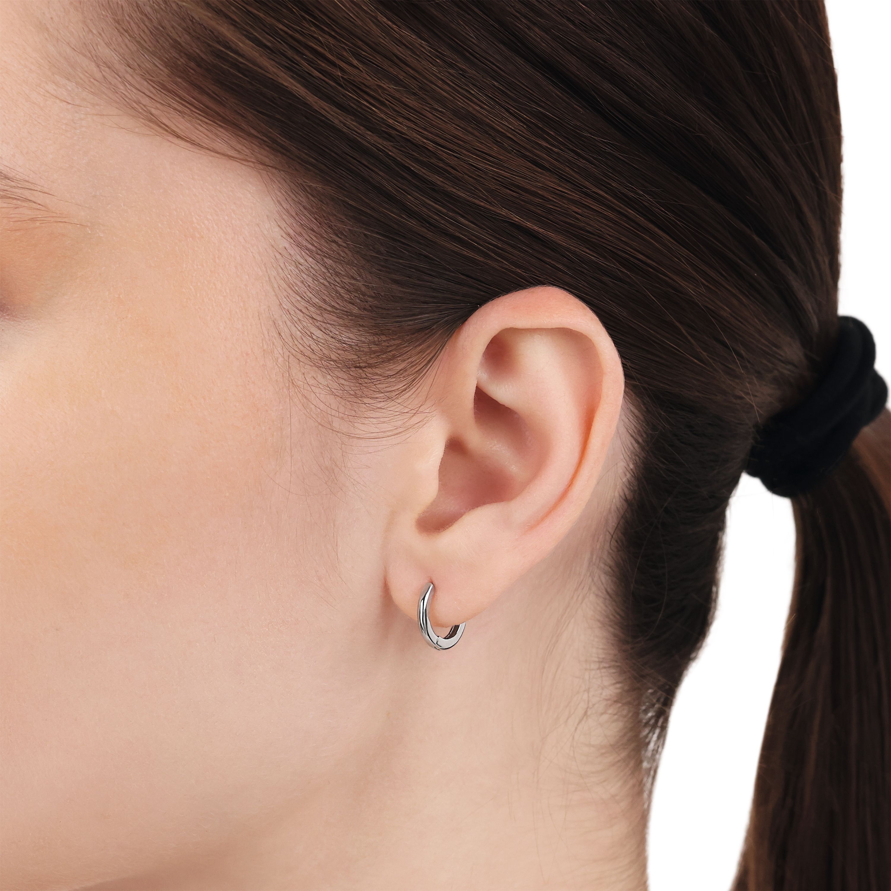 Tom Tailor Damen Creolen 2101237 Silber 925 mit Einhänger synth. Zirkonia