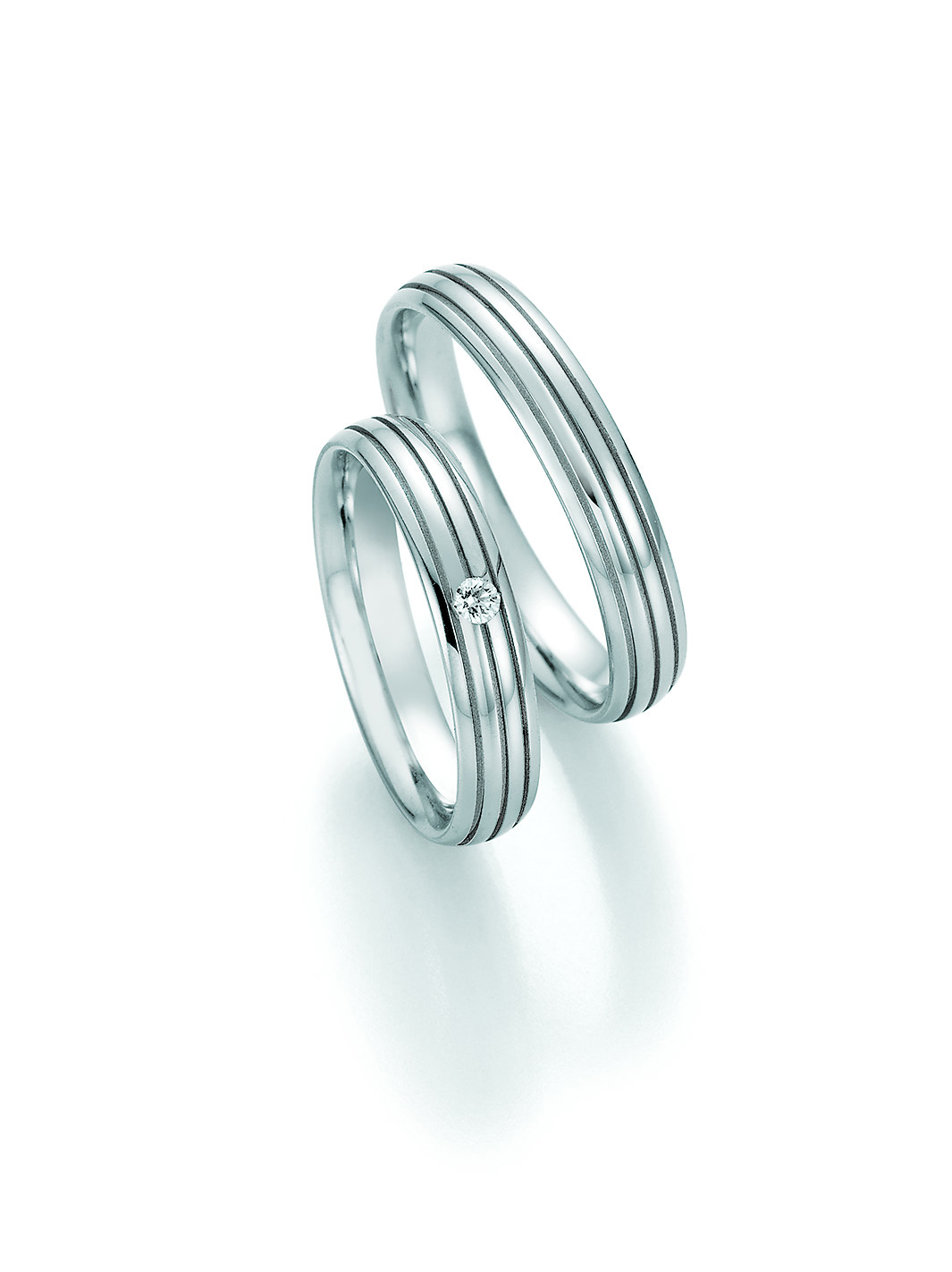 Eheringe Trauringe White Style Steel Basics 88-22150 / 88-22160