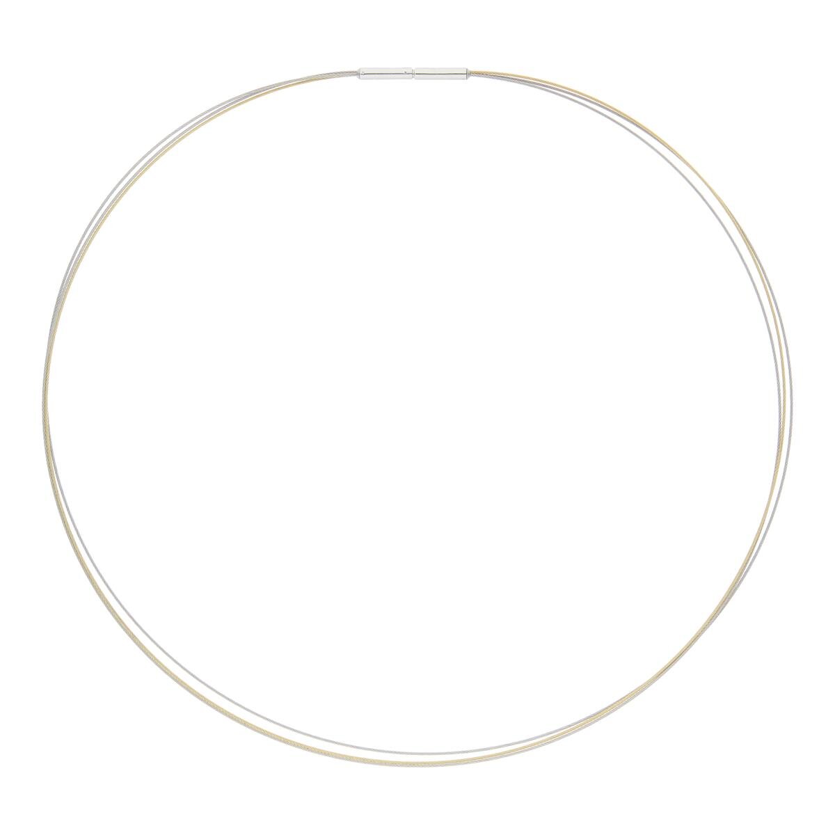 Boccia Damen Collier 0804-02 Edelstahl Titan bicolor goldplattiert