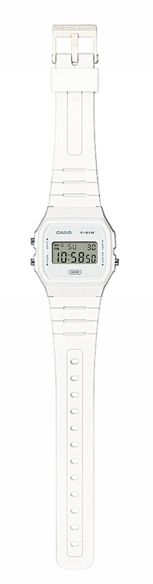 Casio Armbanduhr F-91WB-7AEF digital weiß