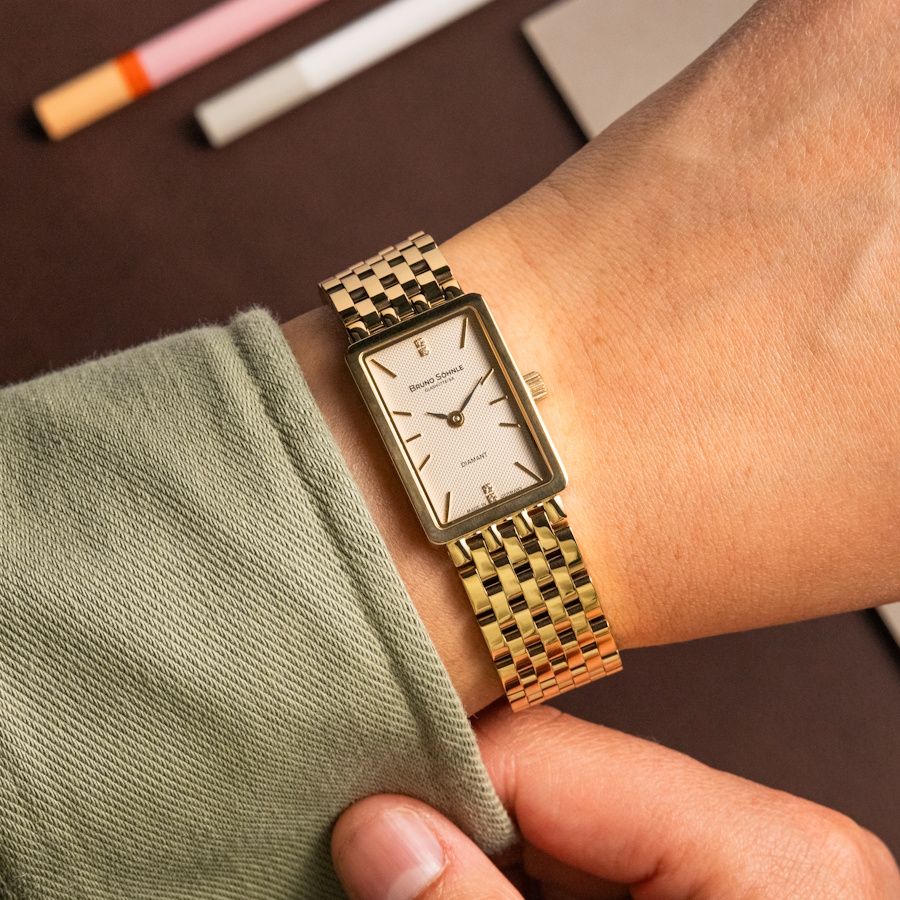 Bruno Söhnle Damen Armbanduhr La Traviata 17-13195-242 Edelstahl Gelbgold IP