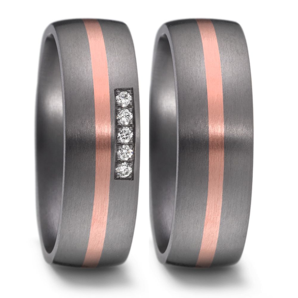 Eheringe Trauringe 59616/003/005/X501 59616/003/000/X501 Tantal Rosegold