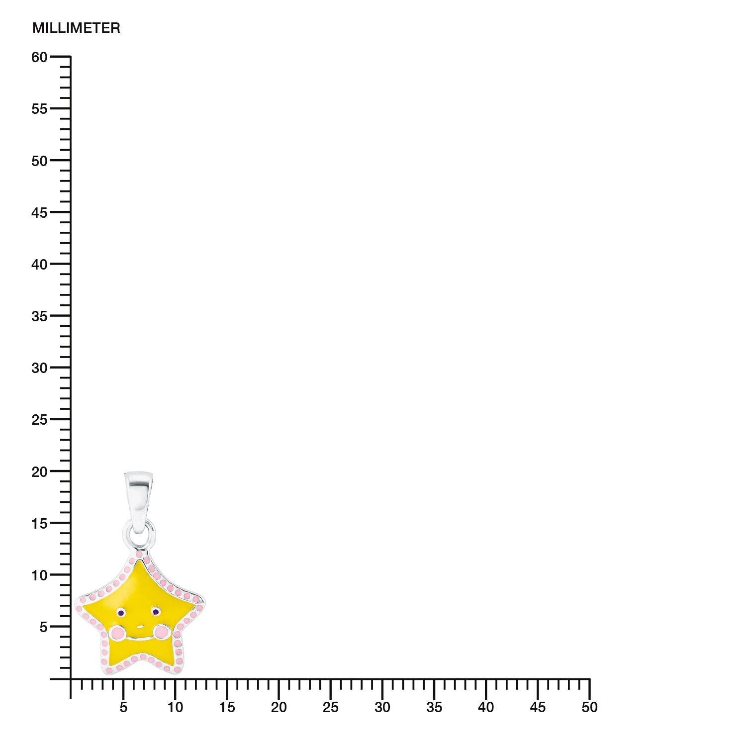 Lillifee Mädchen Halskette 2024365 Stern Gelb Silber