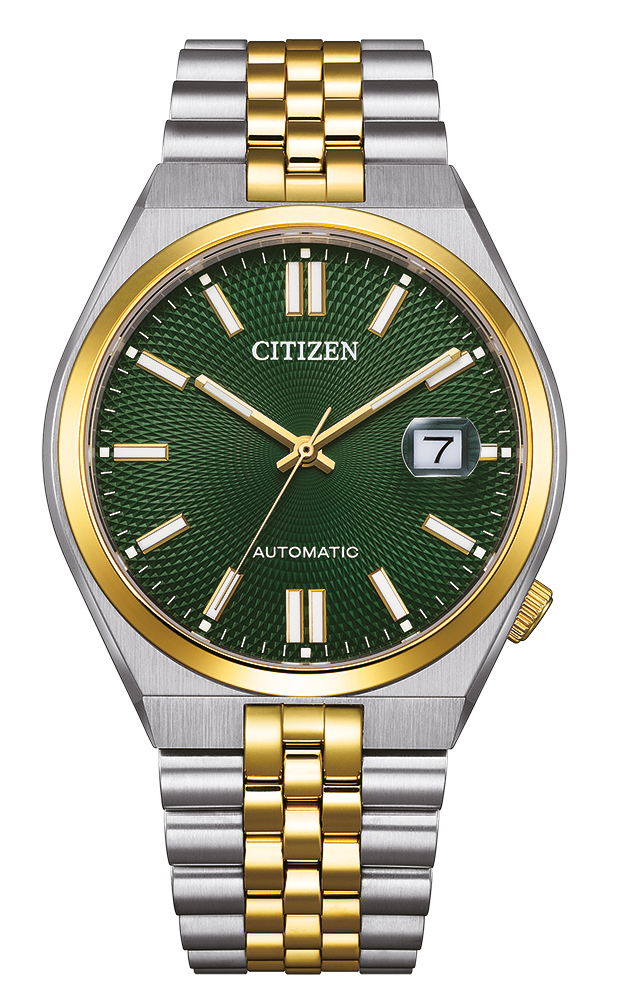 Citizen Herren Armbanduhr NK0024-54X Tsuyosa 60 Automatic Edelstahl bicolor