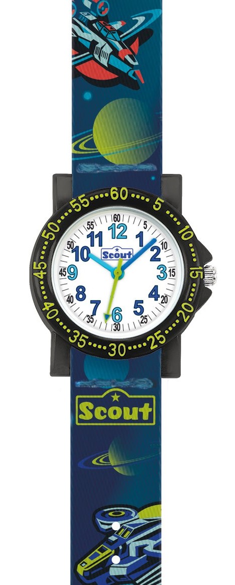 Scout Kinder Armbanduhr The IT-Collection 280375035 Raumschiffe Planeten