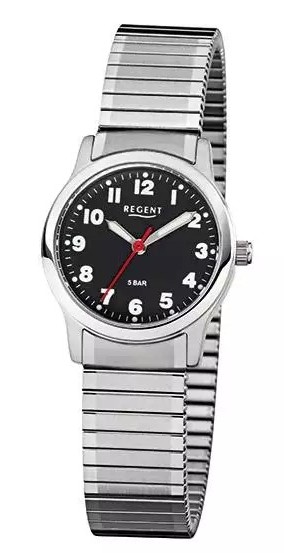 Regent Damen Armbanduhr F-1016 Edelstahl Zugband