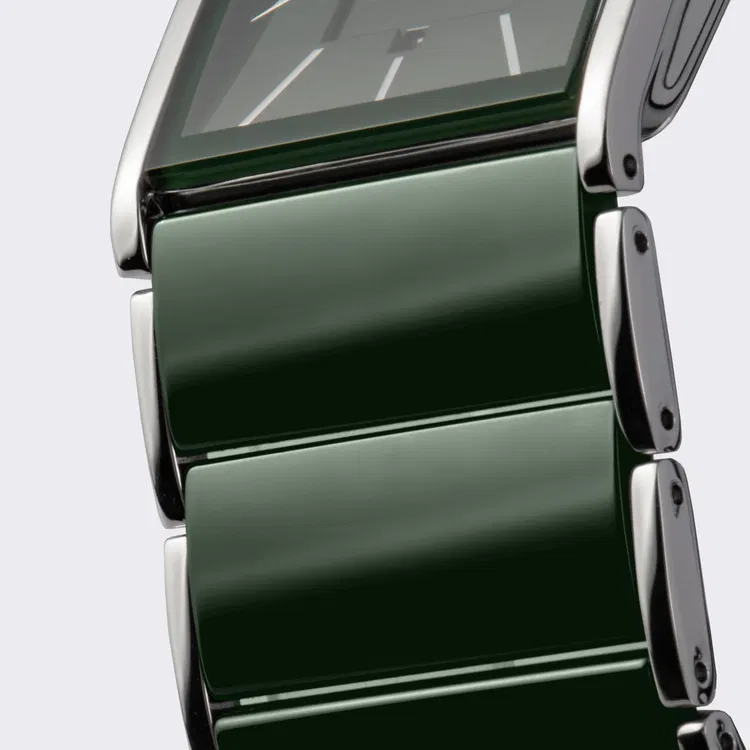 Jacques Lemans Armbanduhr Dublin 1-1939G Edelstahl Keramik grün