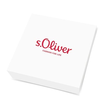 s.Oliver Damen Armband 2034896 Silber vergoldet Zirkonia schwarz