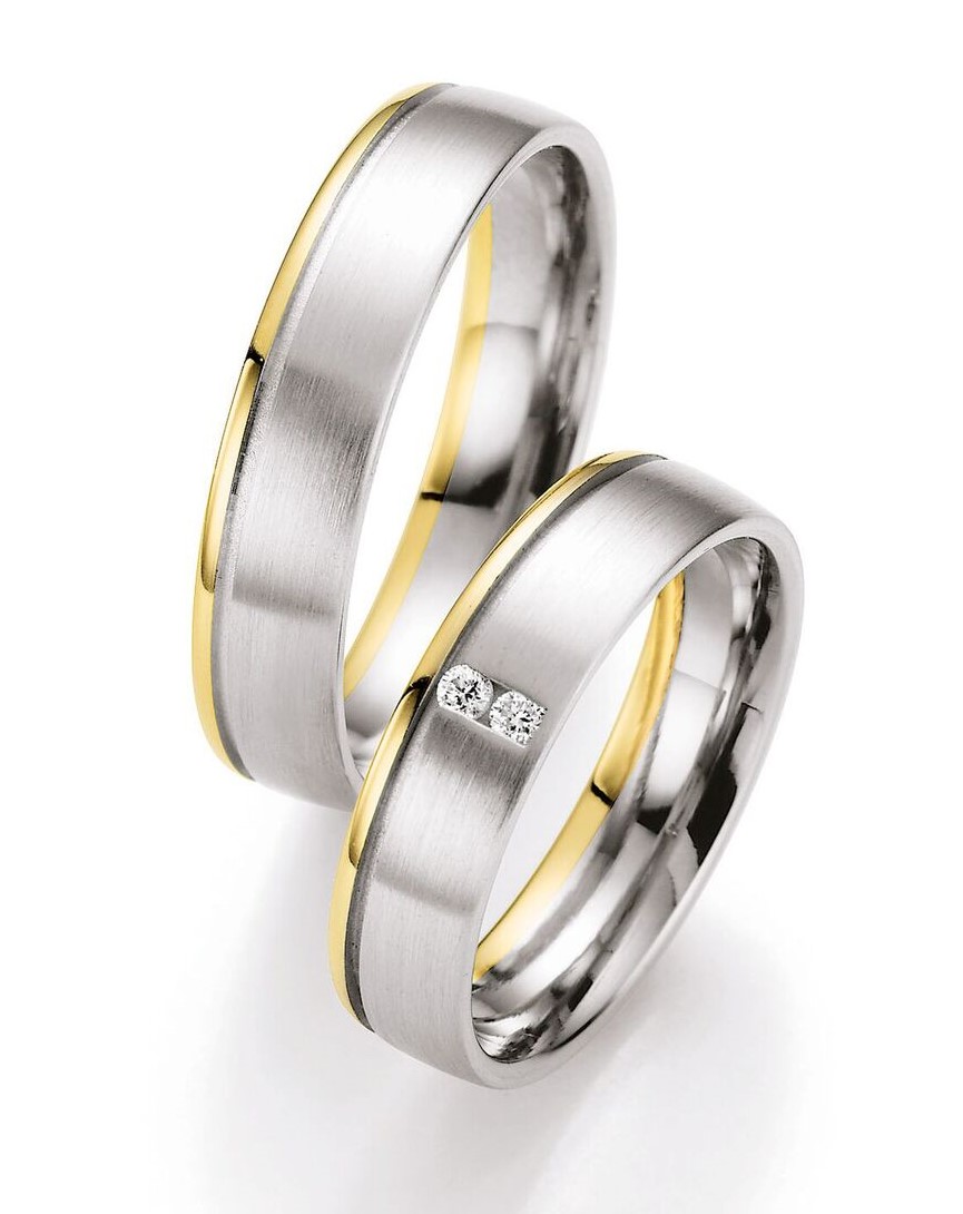 Eheringe Trauringe Honeymoon Selection 66/07200 Weißgold Gelbgold