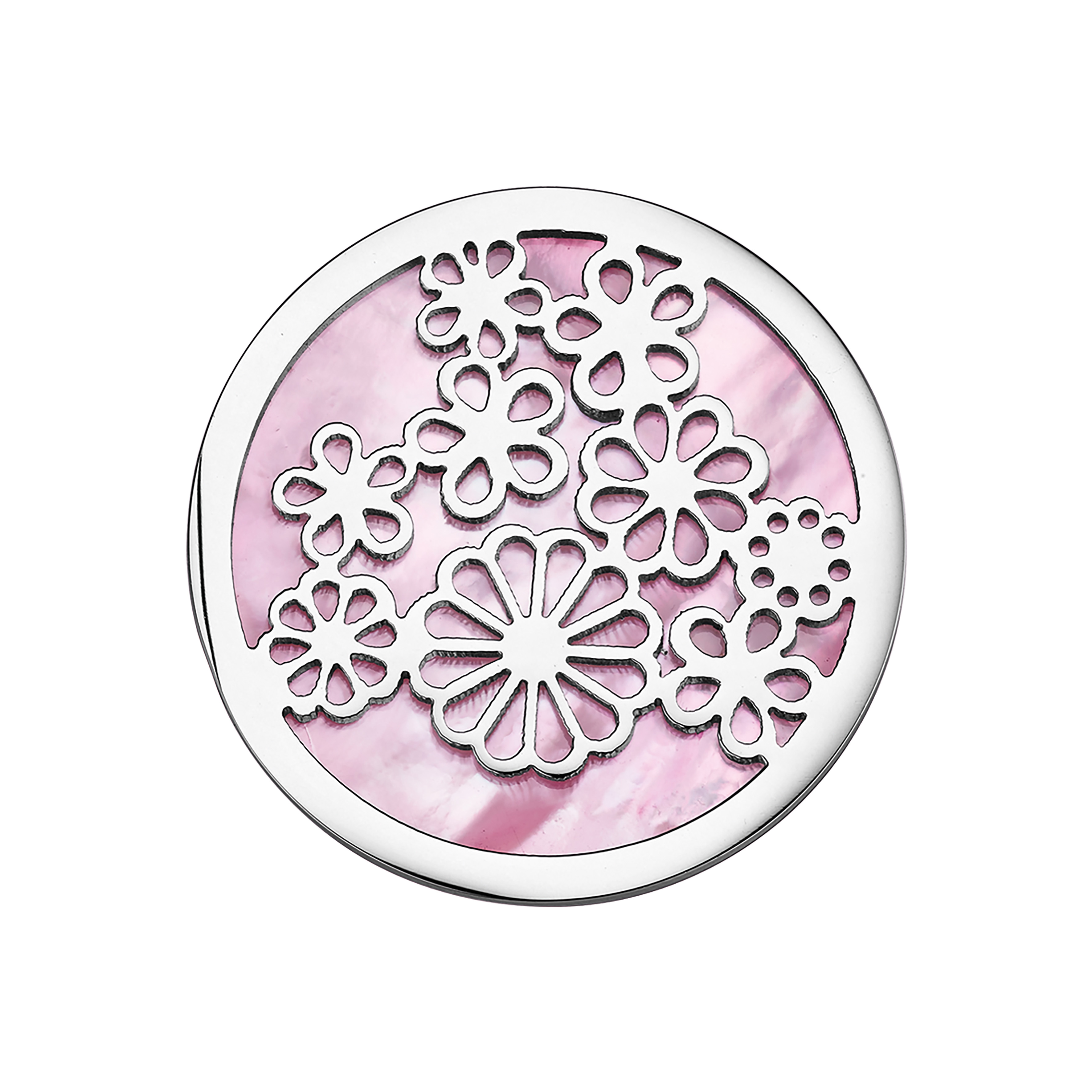 CEM Coins CS317/CS318 Anhänger Blumen Perlmutt rose