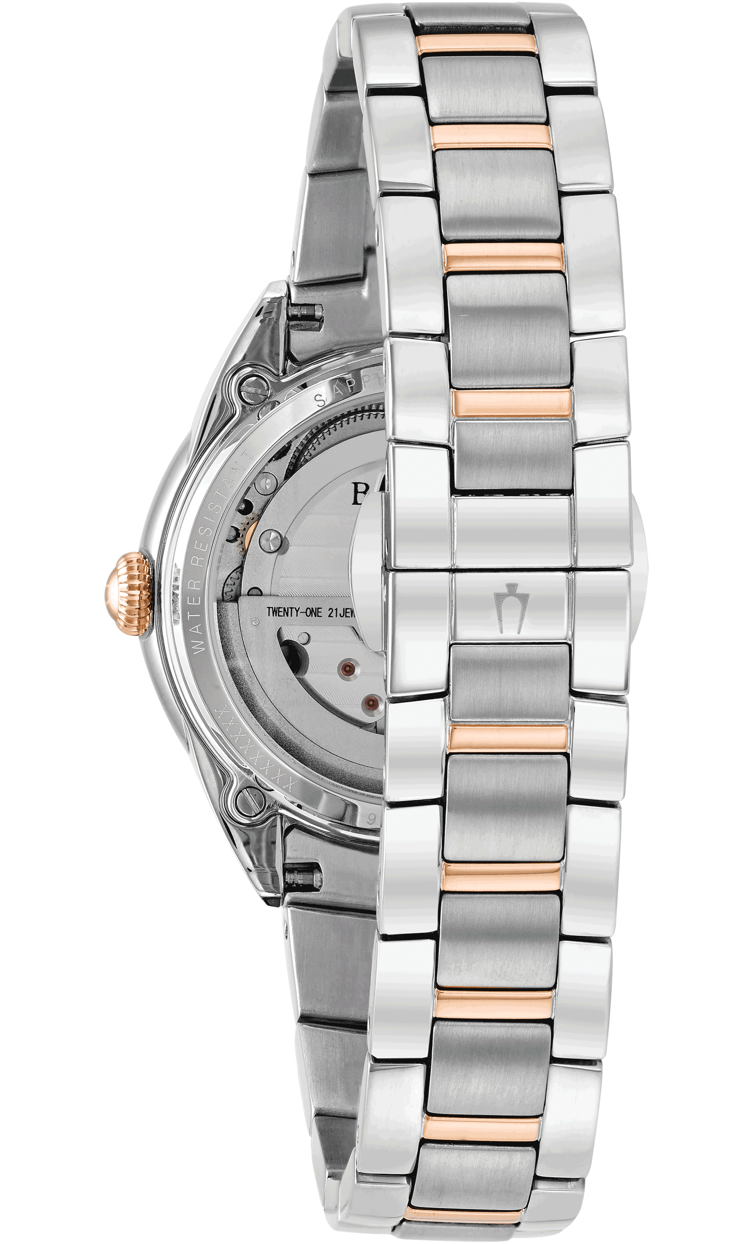 Bulova Damen Armbanduhr Sutton 98P170 Automatik Classic