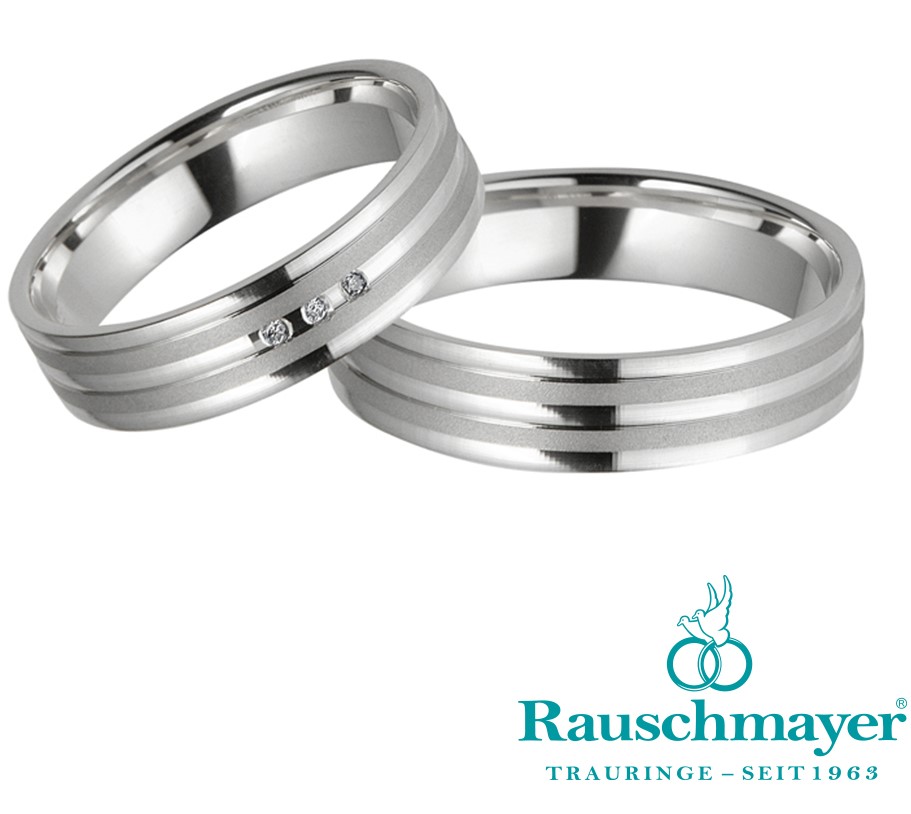 Eheringe Trauringe Rauschmayer Easy Pair 10-05516 11-05516 Weißgold