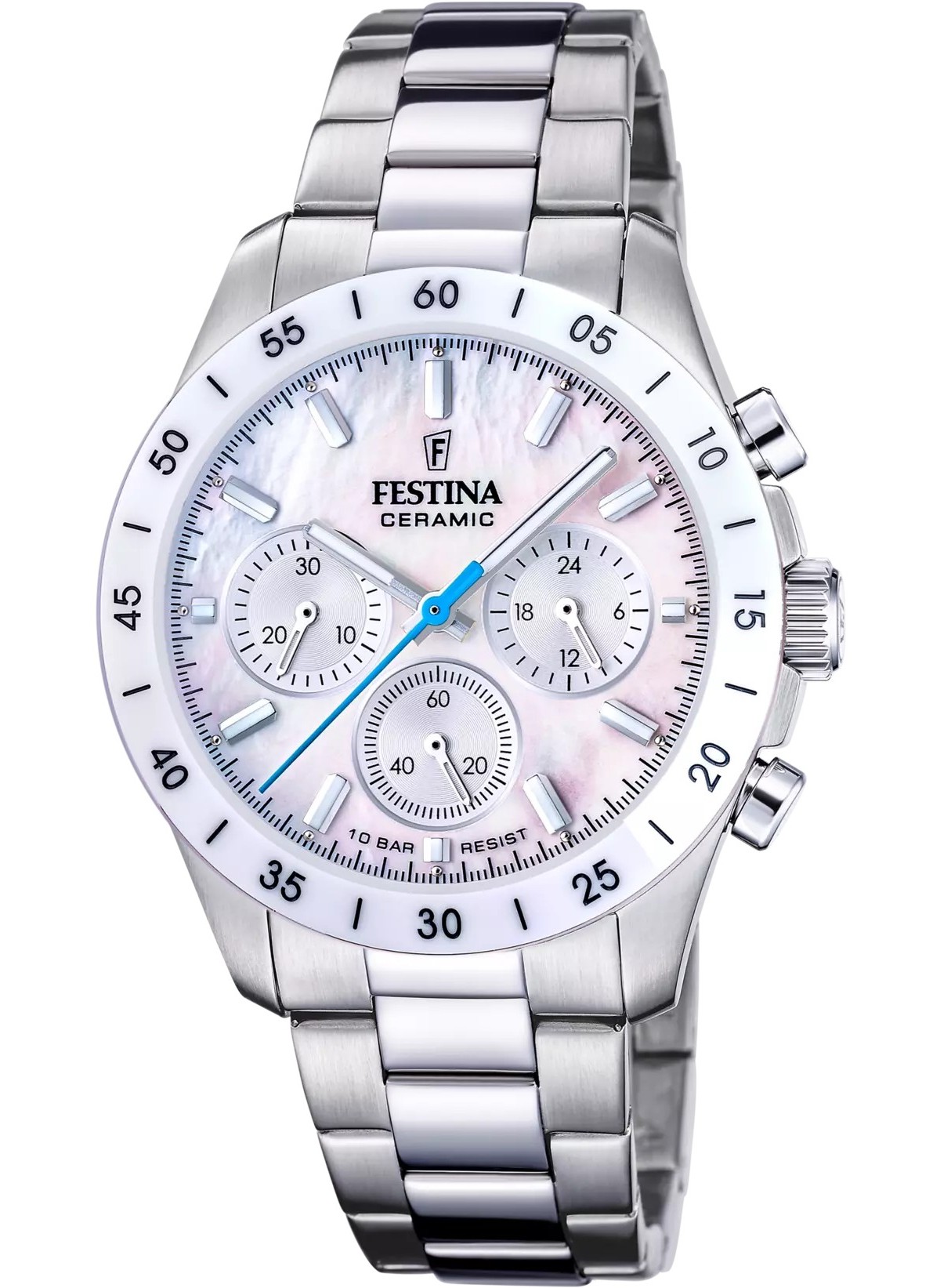 Festina Armbanduhr F20693/1 Chronograph Ceramic weiß
