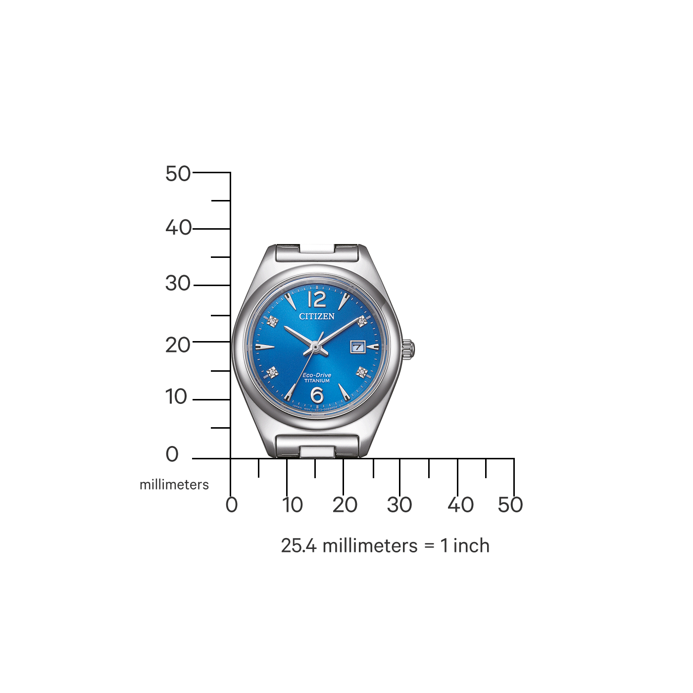 Citizen Damen Armbanduhr EW2601-81L Solar Eco Drive Titanium