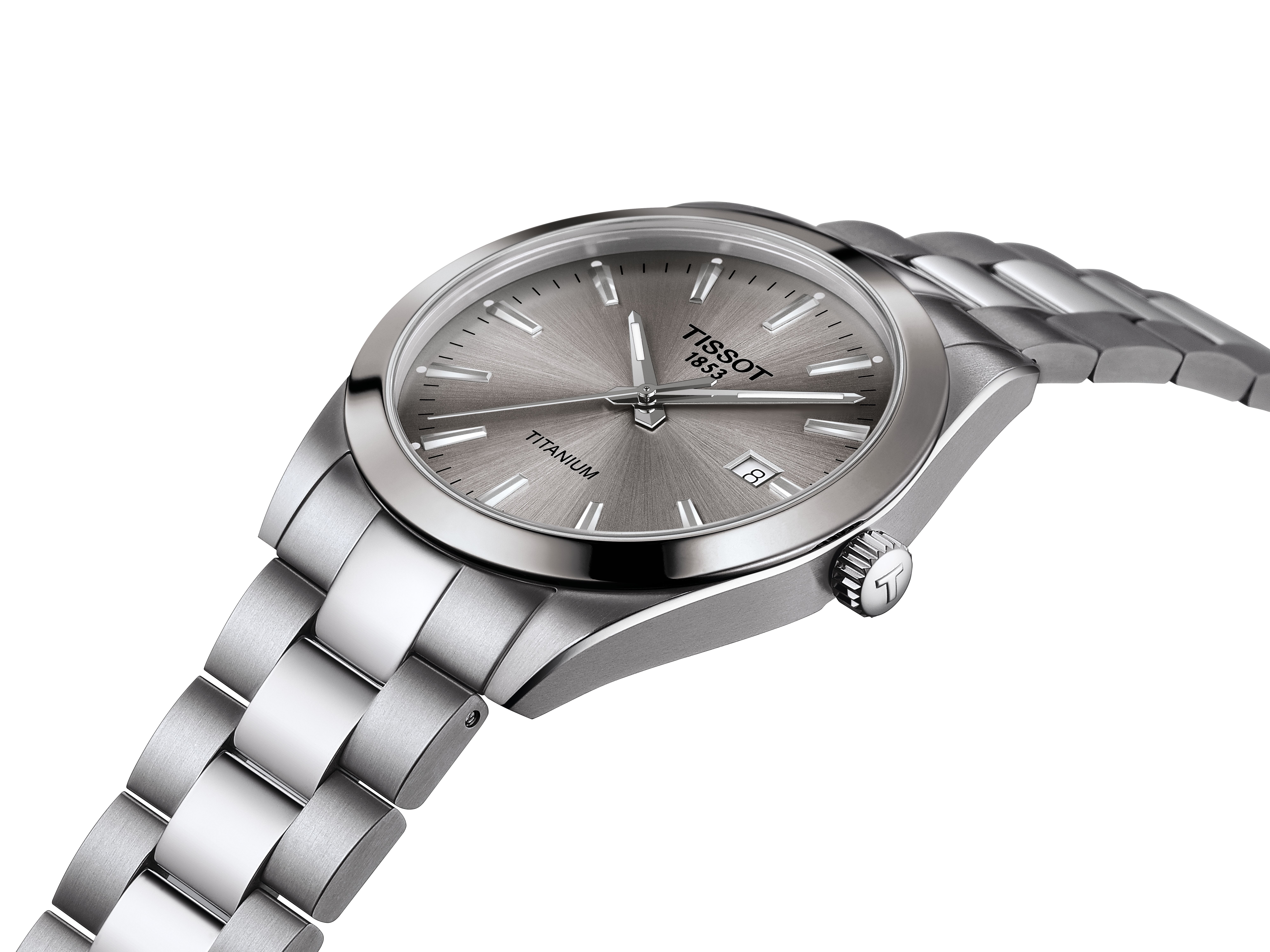 Tissot Herren Armbanduhr T127.410.44.081.00 Gentleman 40mm Edelstahl mit Grauem Zifferblatt