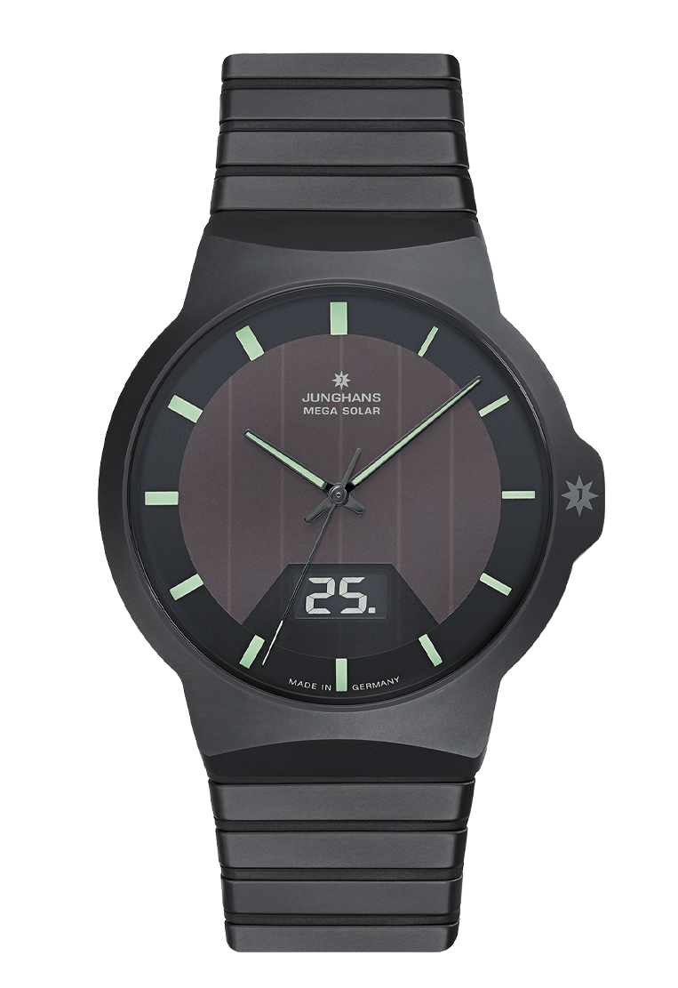 Junghans Herren Armbanduhr 018/1938.44 Force Mega Solar