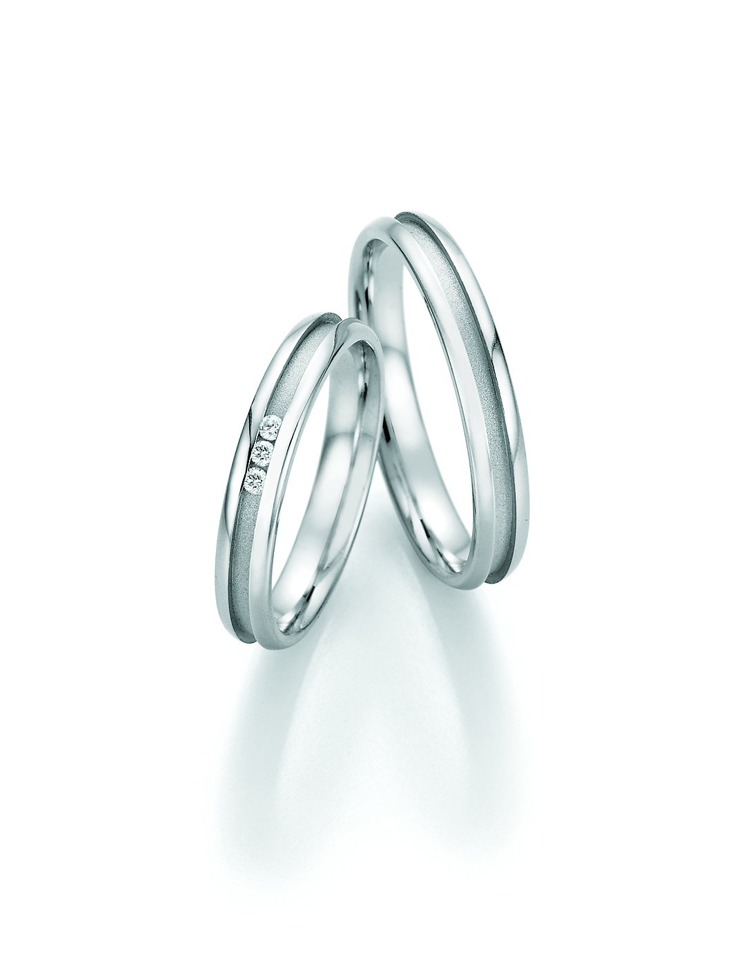 Eheringe Trauringe White Style Steel Basics 88-22070 / 88-22080