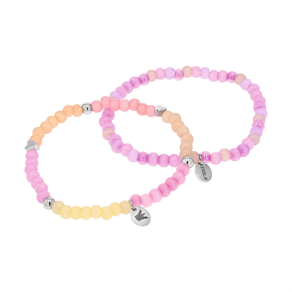 Lillifee Mädchen Armband-Set 2101035 Edelstahl Glasperlen bunt