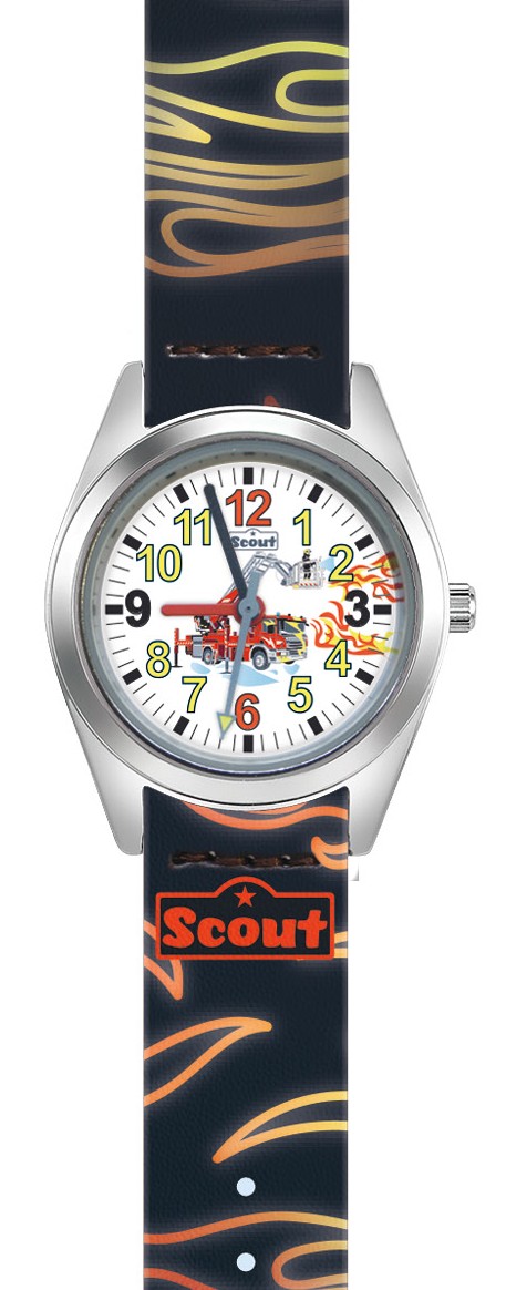 Scout Armbanduhr Classic 280309010 Feuerwehr Flammen