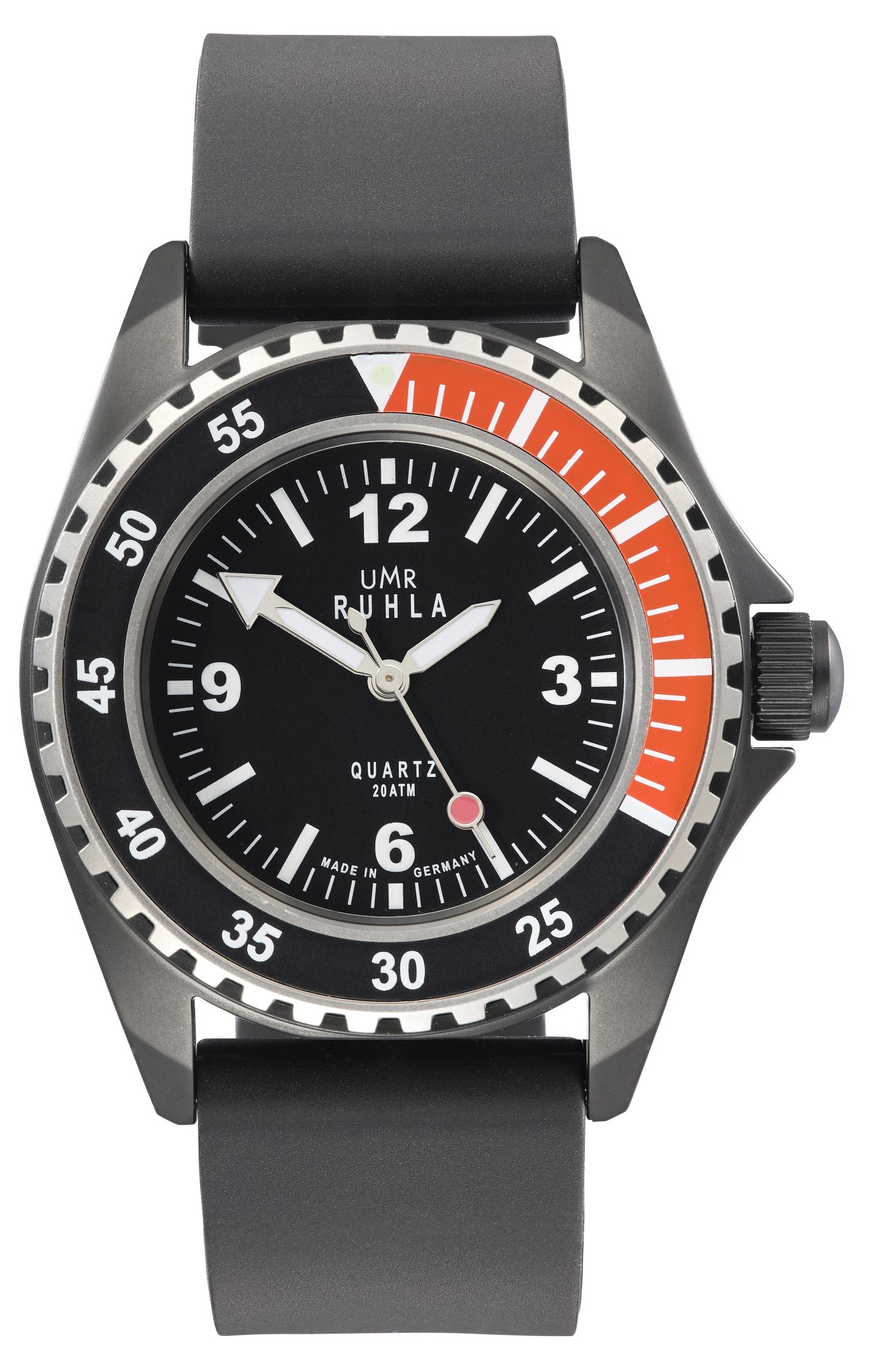 UMR Ruhla Herren Kampfschwimmeruhr 13-03 Edelstahl Kautschuk Limited Edition