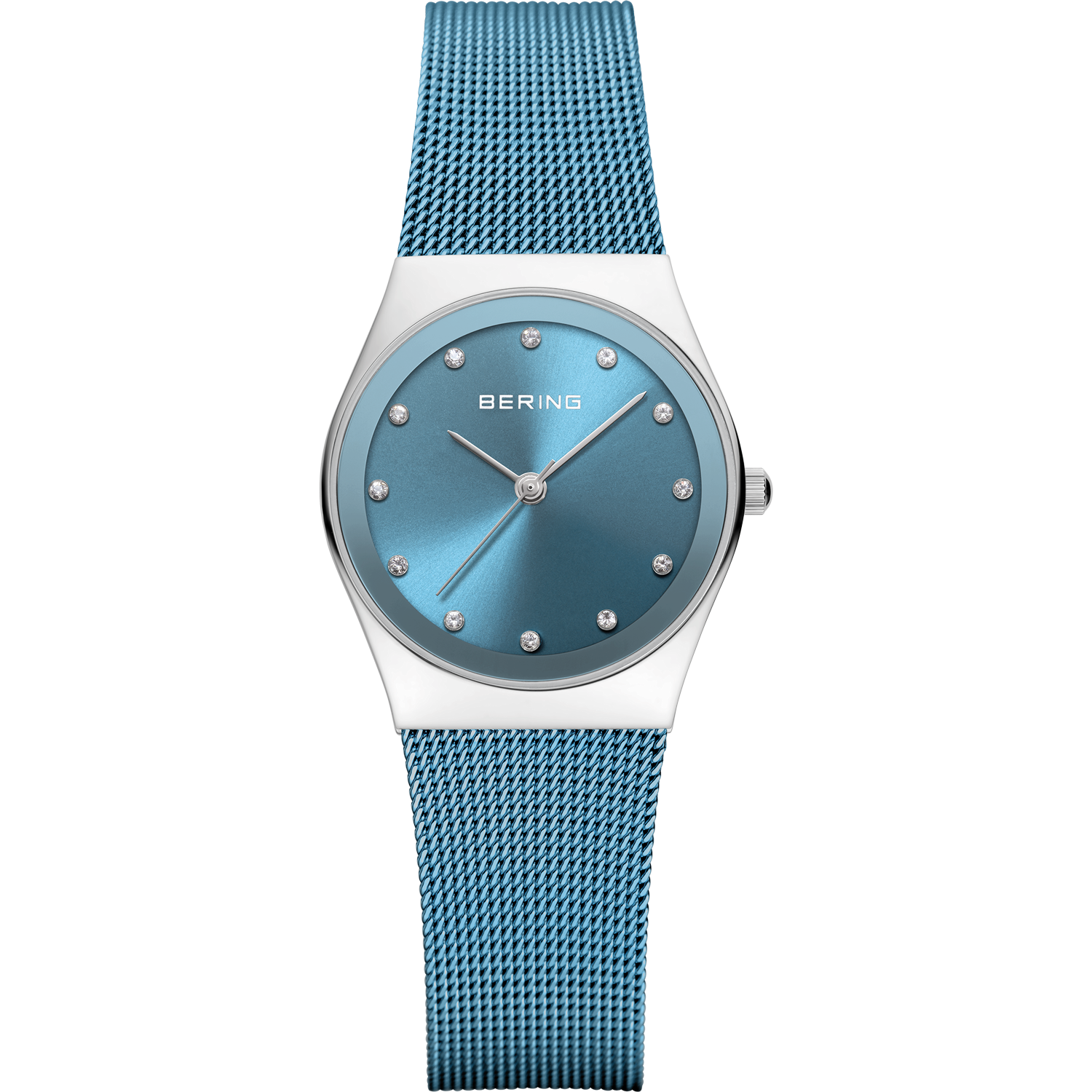 Bering Damen Armbanduhr 12927-308 Classic Milanaiseband Arctic Blue