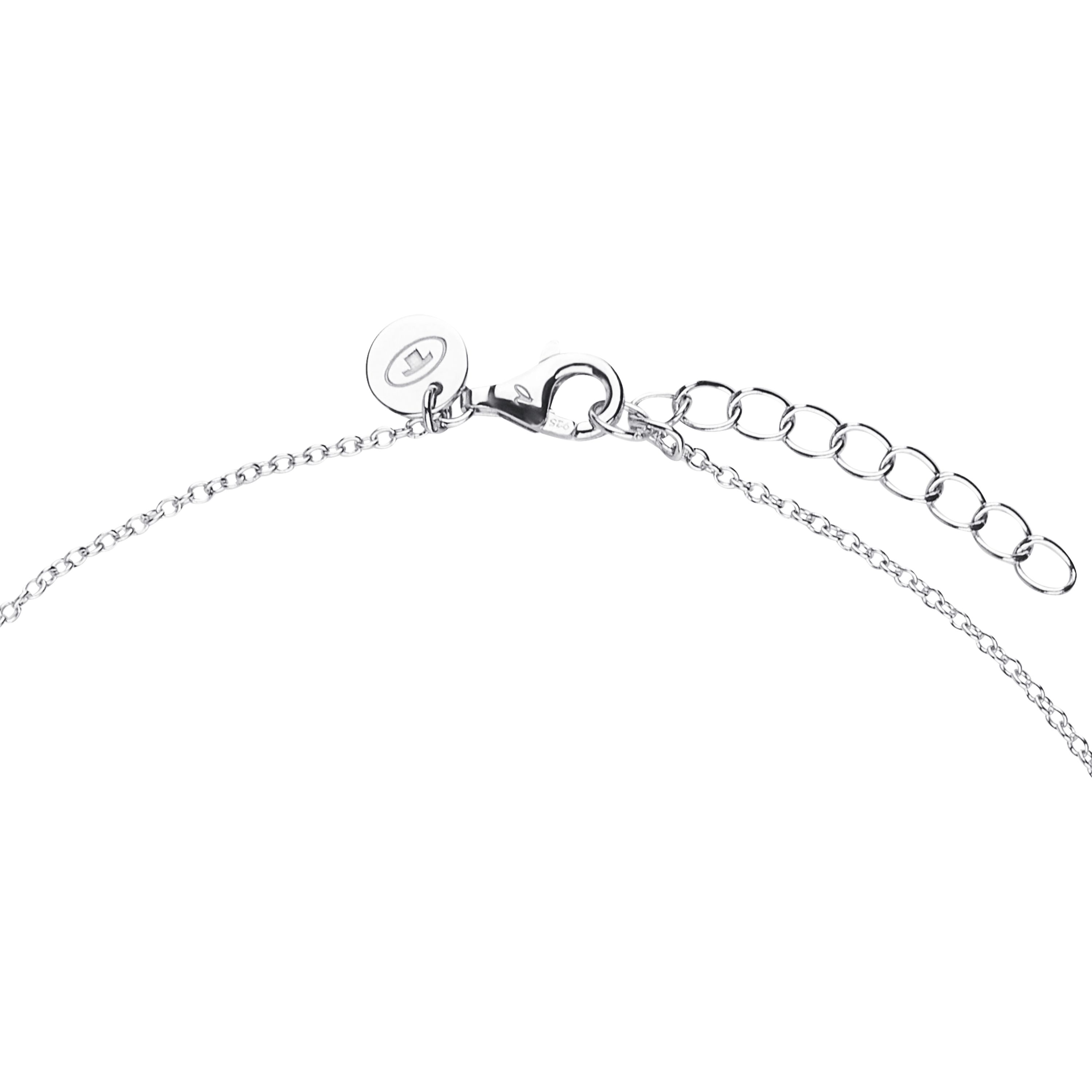 Tom Tailor Mädchen Halskette Kreuz 2101383 Silber 925 synth. Zirkonia