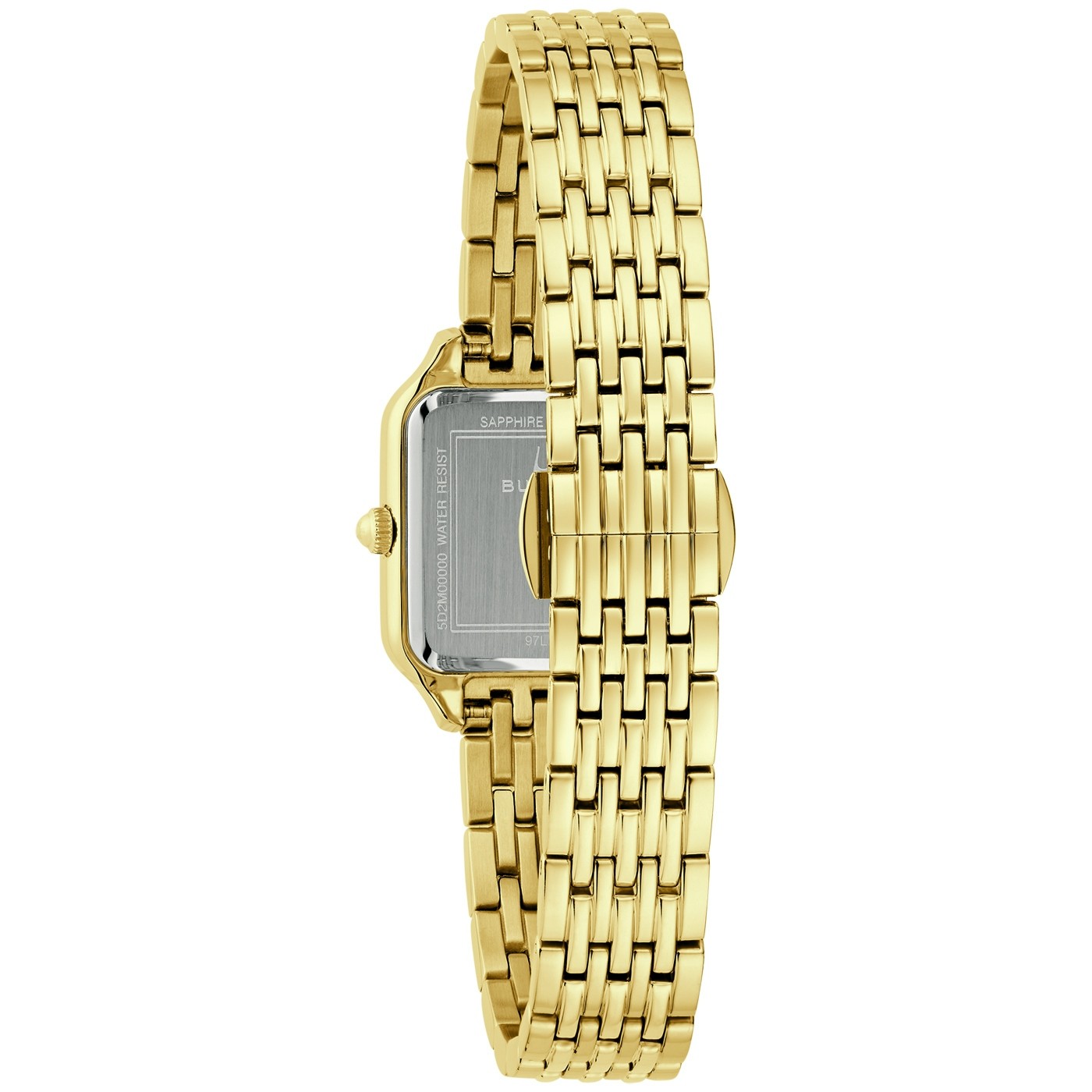 Bulova Damen Armbanduhr 97L191 Classic Edelstahl goldplattiert