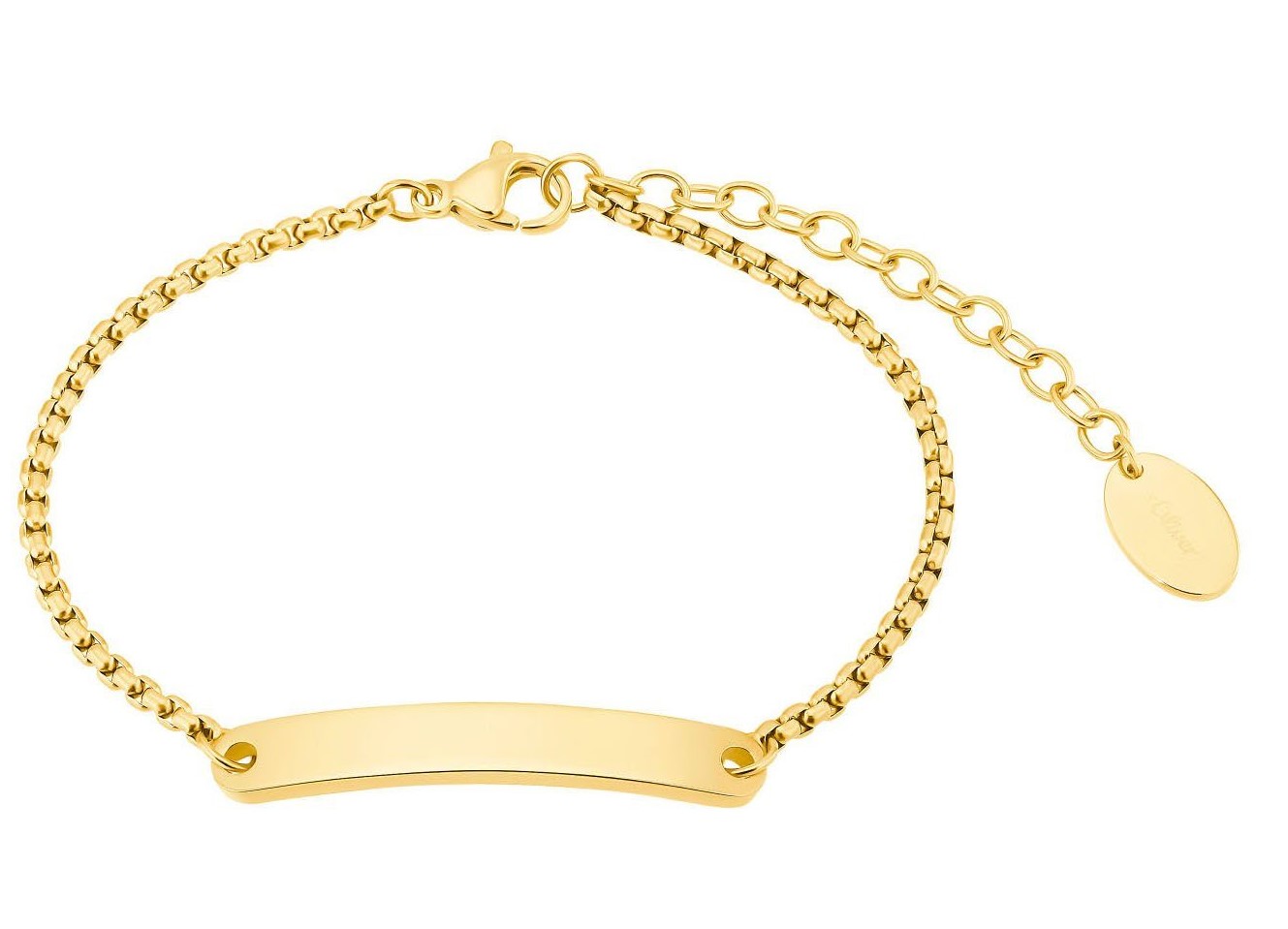s.Oliver Ident Armband 2034939 Edelstahl gold IP
