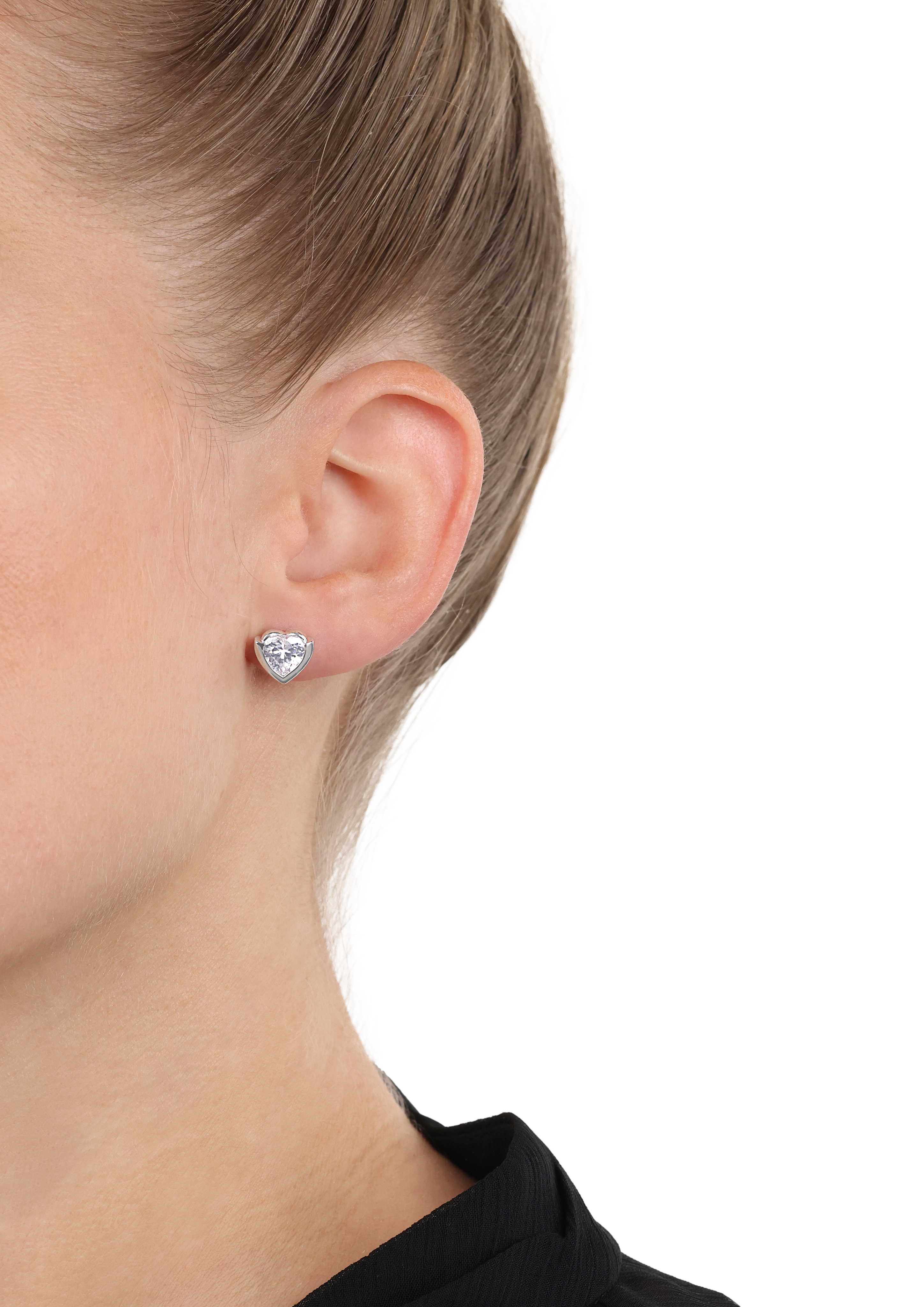 JOOP! Damen Ohrstecker Herz 2039691 Silber 925 Zirkonia synth.
