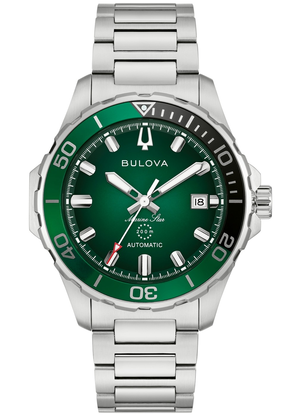 Bulova Herren Armbanduhr Marine Star 98B471 Automatik Edelstahl
