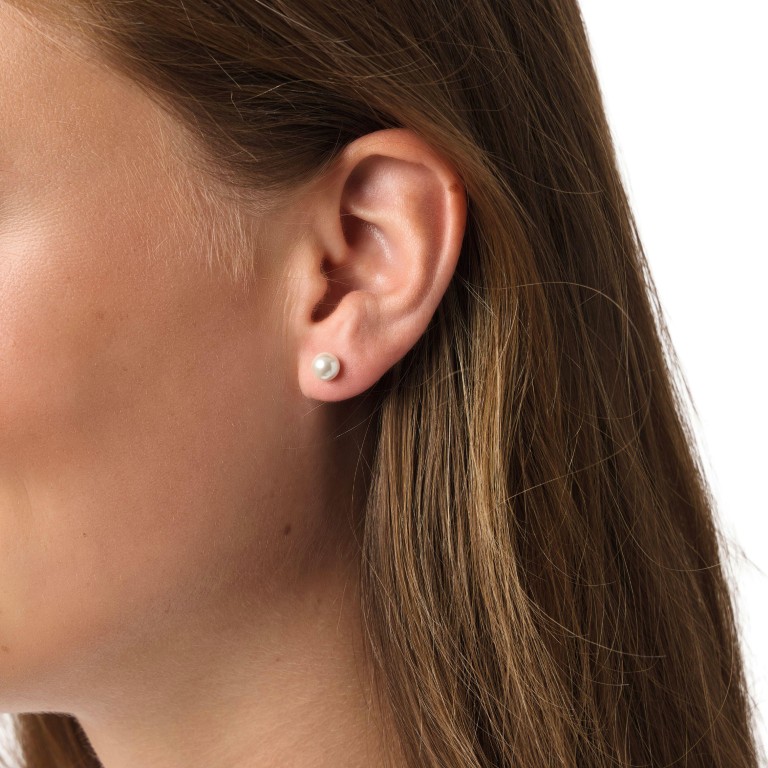 Tom Tailor Damen Ohrstecker 2101811 Silber 925 Süßwasserzuchtperle