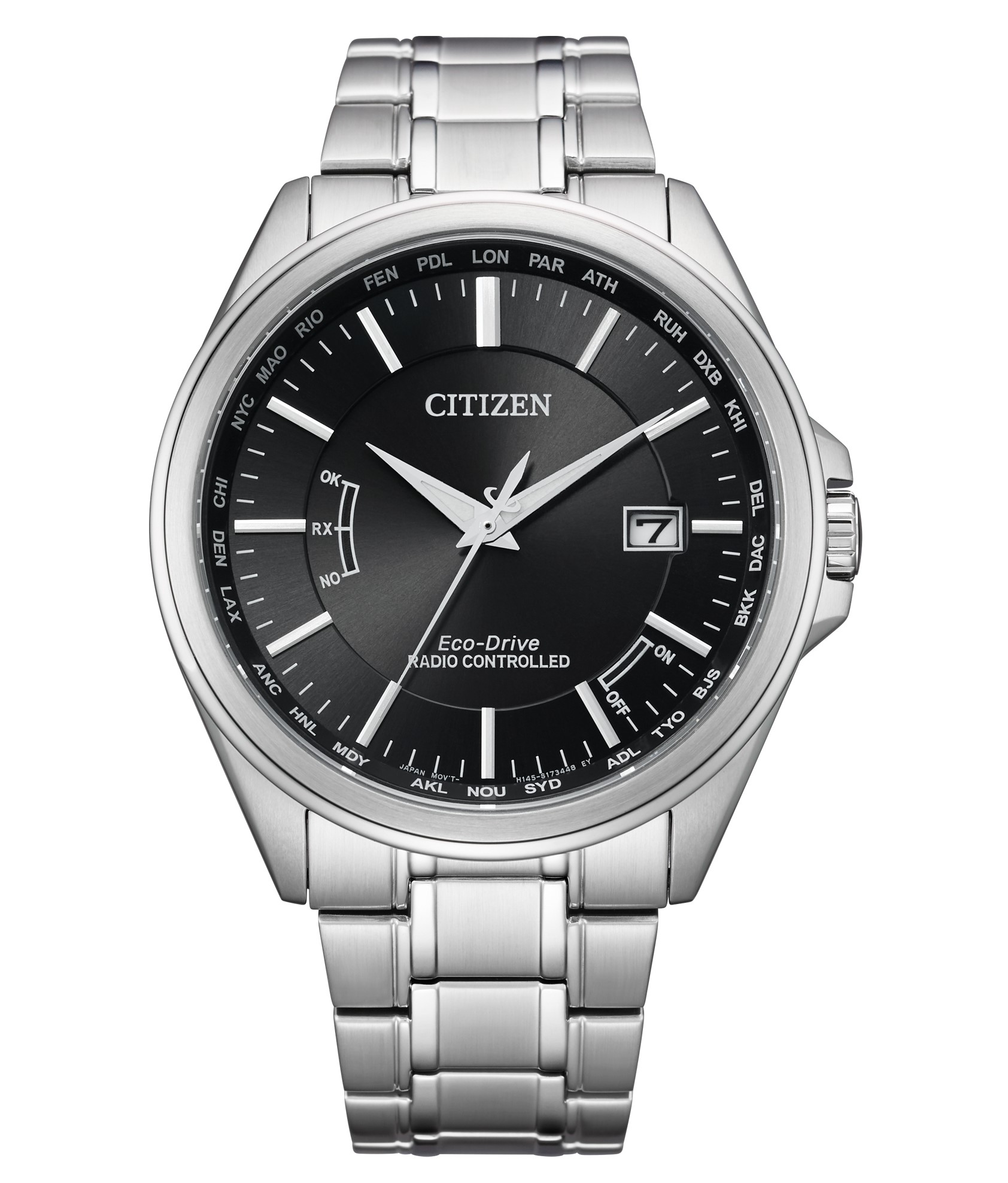 Citizen Herren Armbanduhr CB0250-84E Funk Eco Drive Edelstahl
