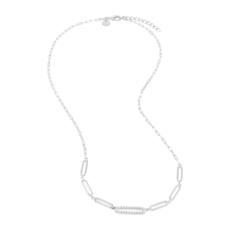 Tom Tailor Damen Halskette 2100557 Silber 925 mit synth. Zirkonia