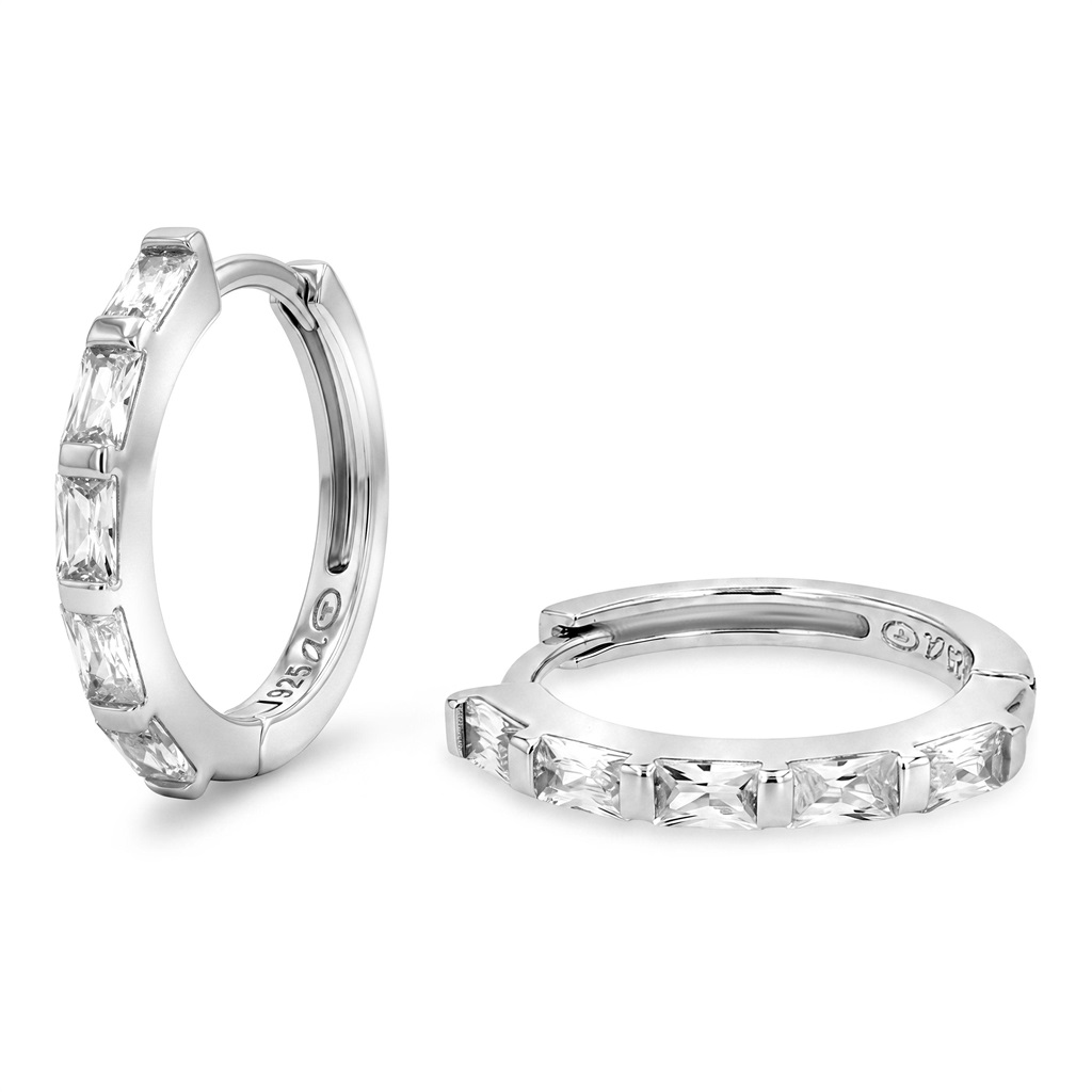 Tom Tailor Damen Creolen 2101809 Silber 925 Zirkonia