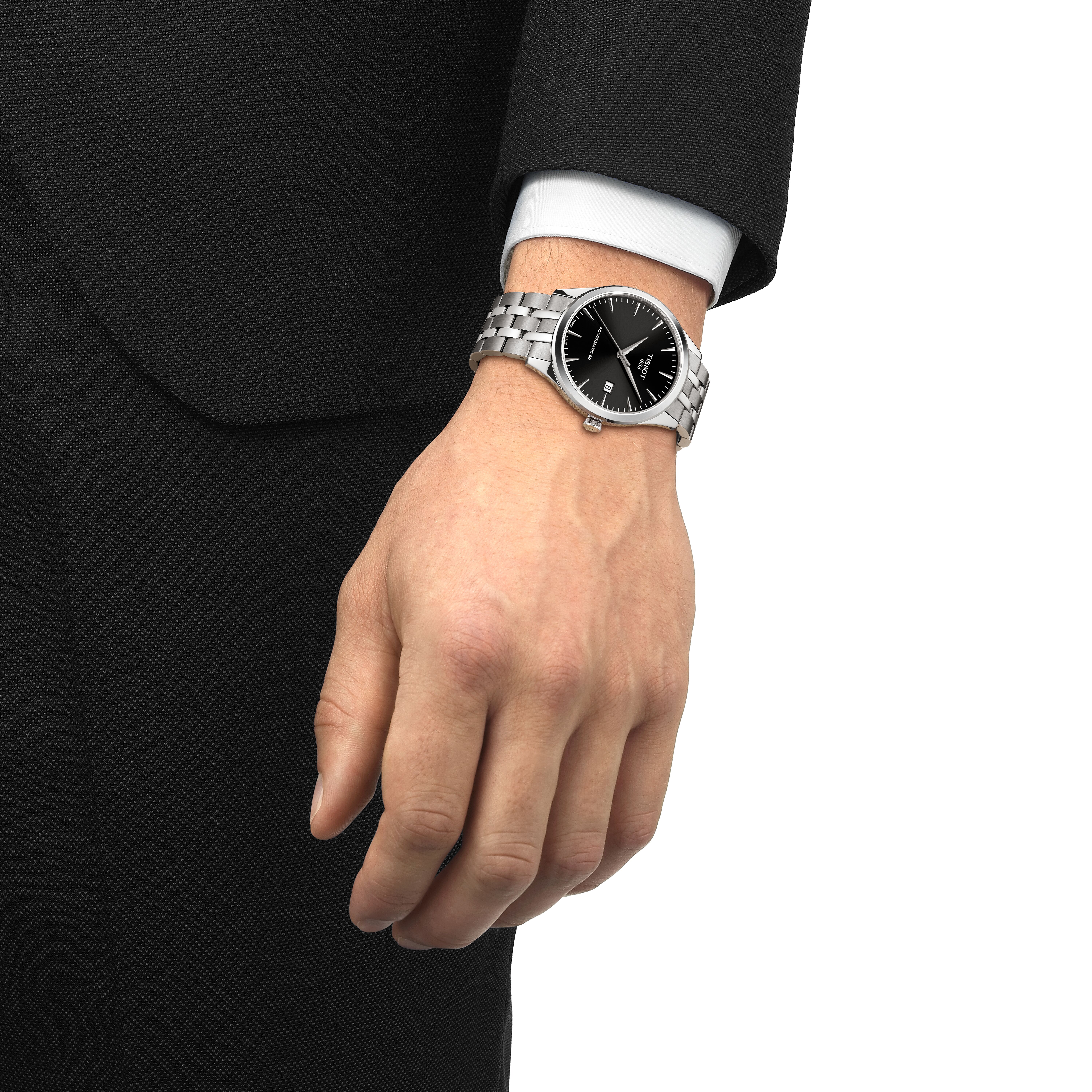 Tissot Herren Armbanduhr T158.407.11.051.00 Classic Dream 40 mm Powermatic 80 Edelstahl