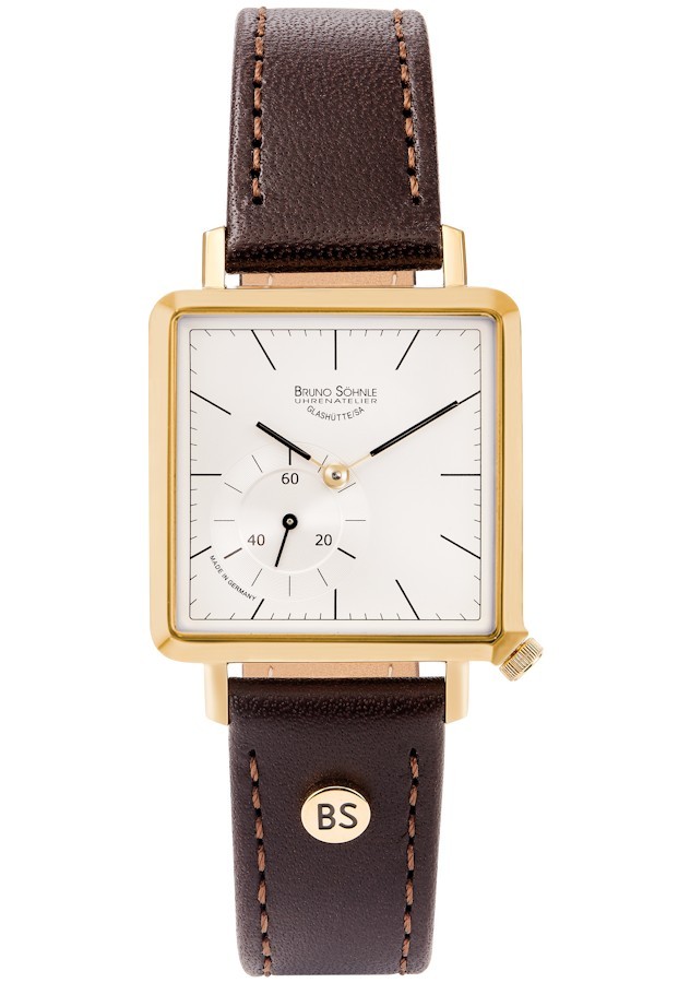 Bruno Söhnle Damen Armbanduhr 17-33227-241 Rondo III Small Lederband braun