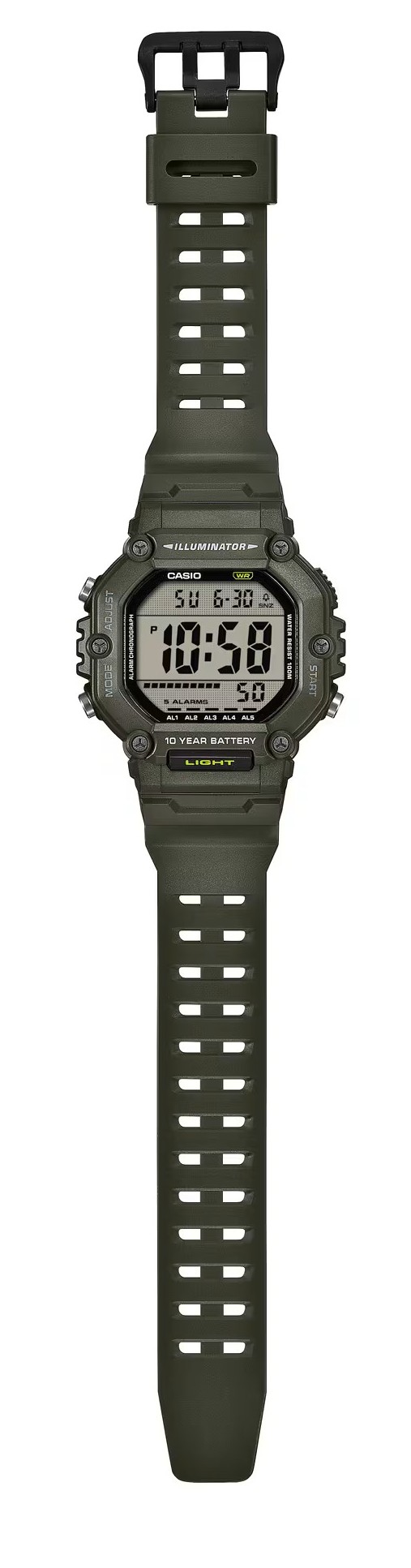 Casio Herren Armbanduhr AE-1600HX-3AVEF digital olive