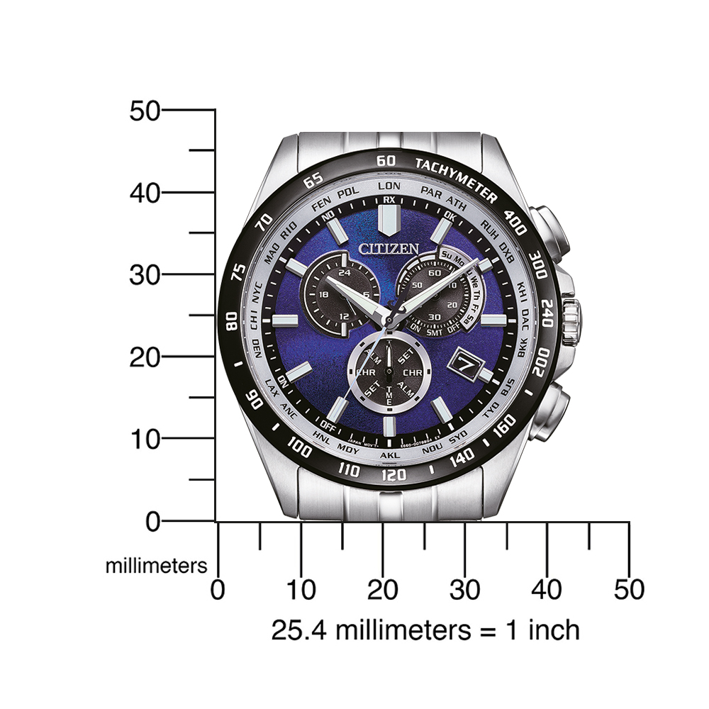 Citizen Herren Chronograph CB5874-81L UNITE with BLUE Funk Solar Eco Drive Limited Edition
