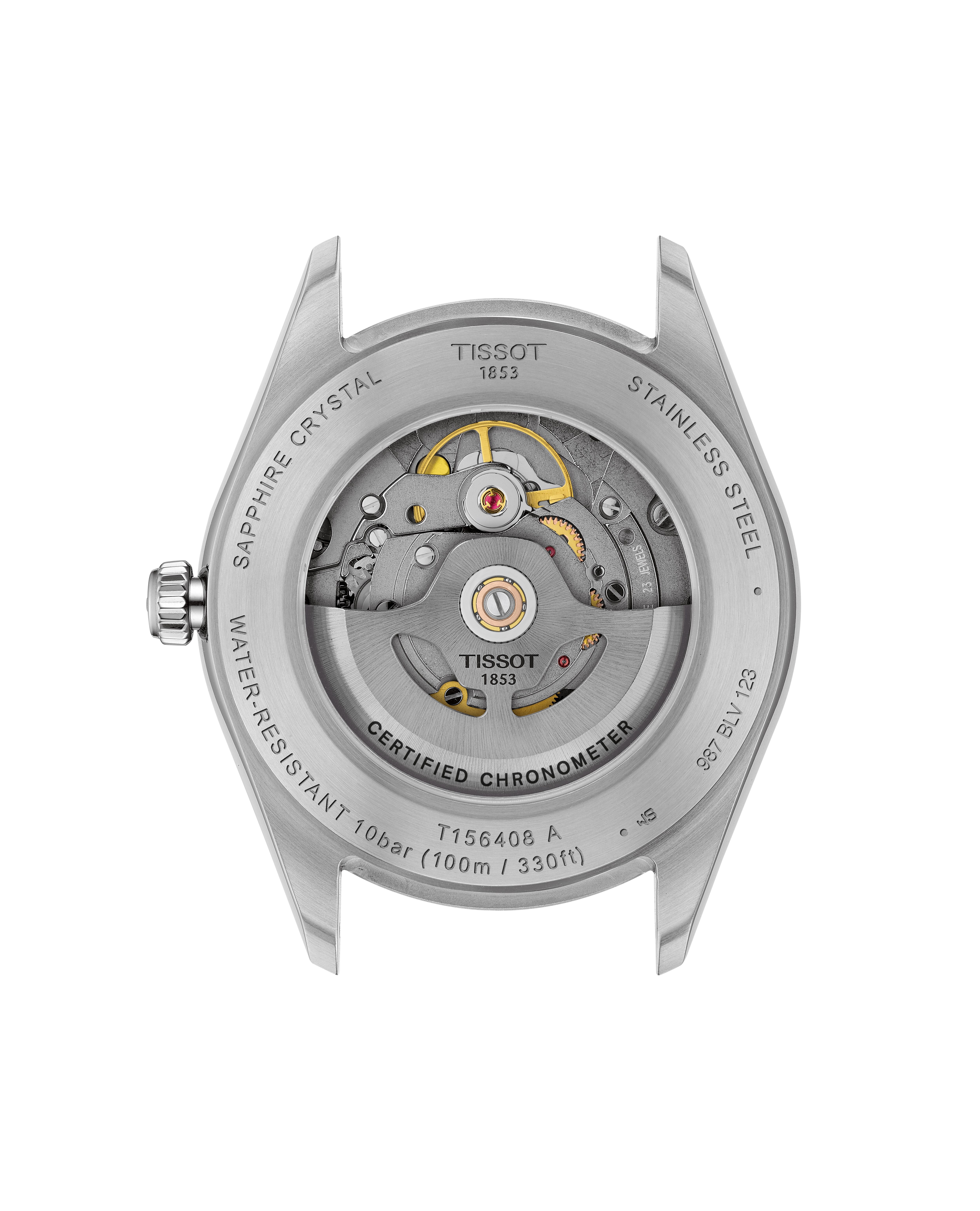 Tissot Herren Armbanduhr T156.408.11.033.00 Ballade COSC 39 mm Automatik Chronometer Edelstahl