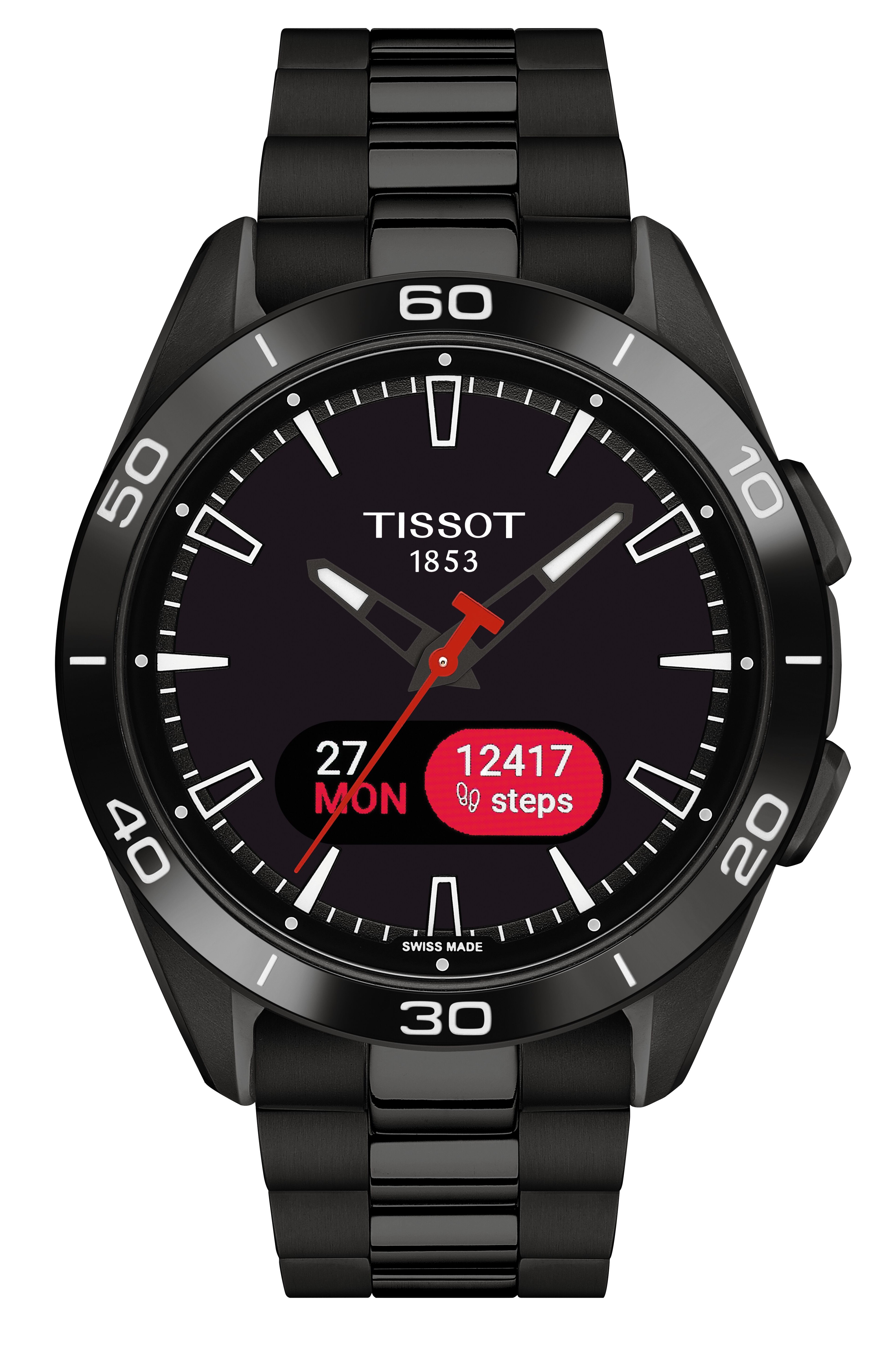 Tissot Herren Armbanduhr T153.420.44.051.01 T-Touch Connect Sport 43.75mm Titan Schwarz