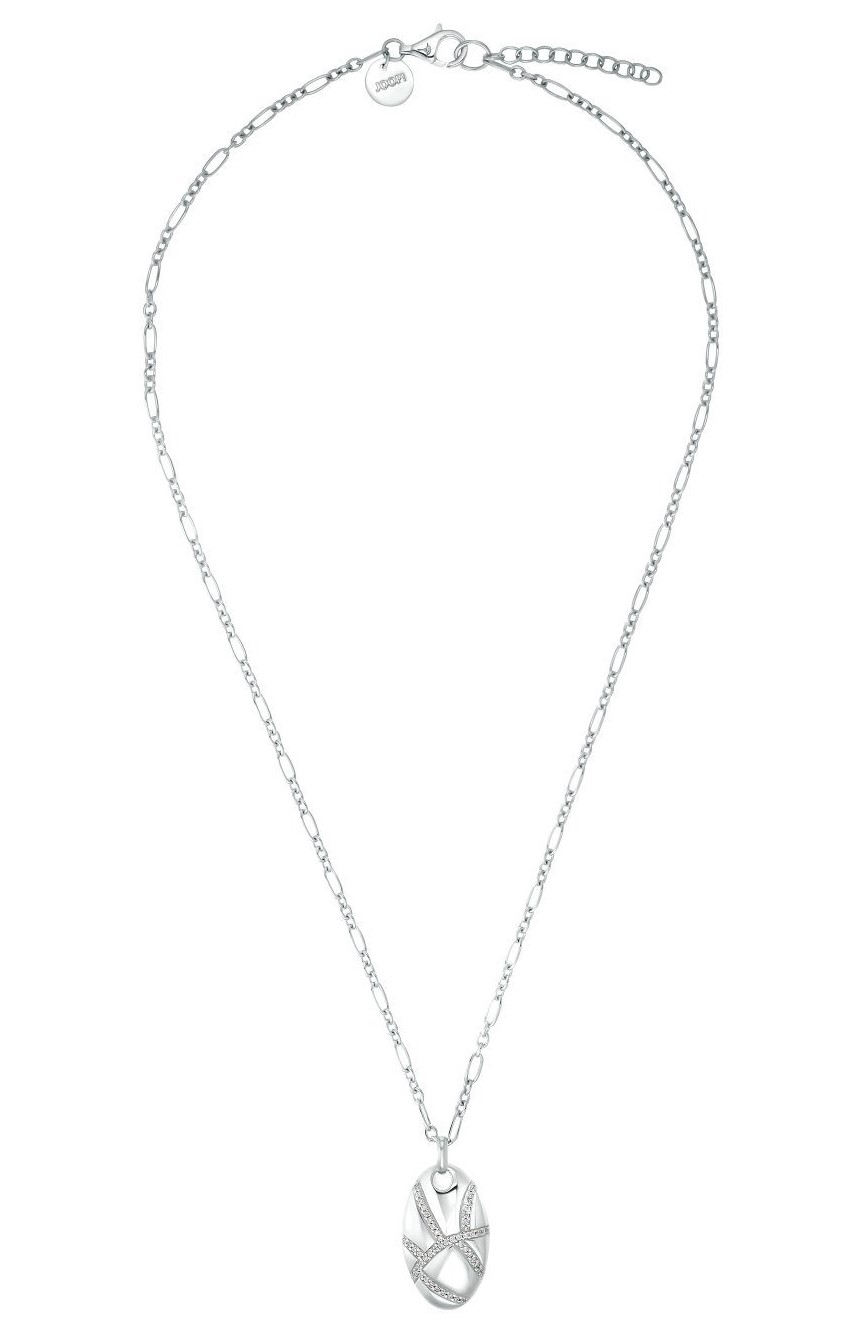 JOOP! Damen Halskette Figaro 2035043 Anhänger Zirkonia Silber 925