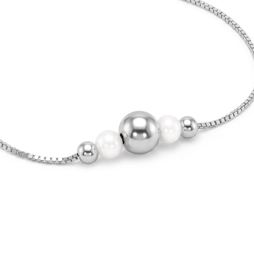 Tom Tailor Damen Armband 2101814 Silber 925 mit Süßwasserzuchtperlen 