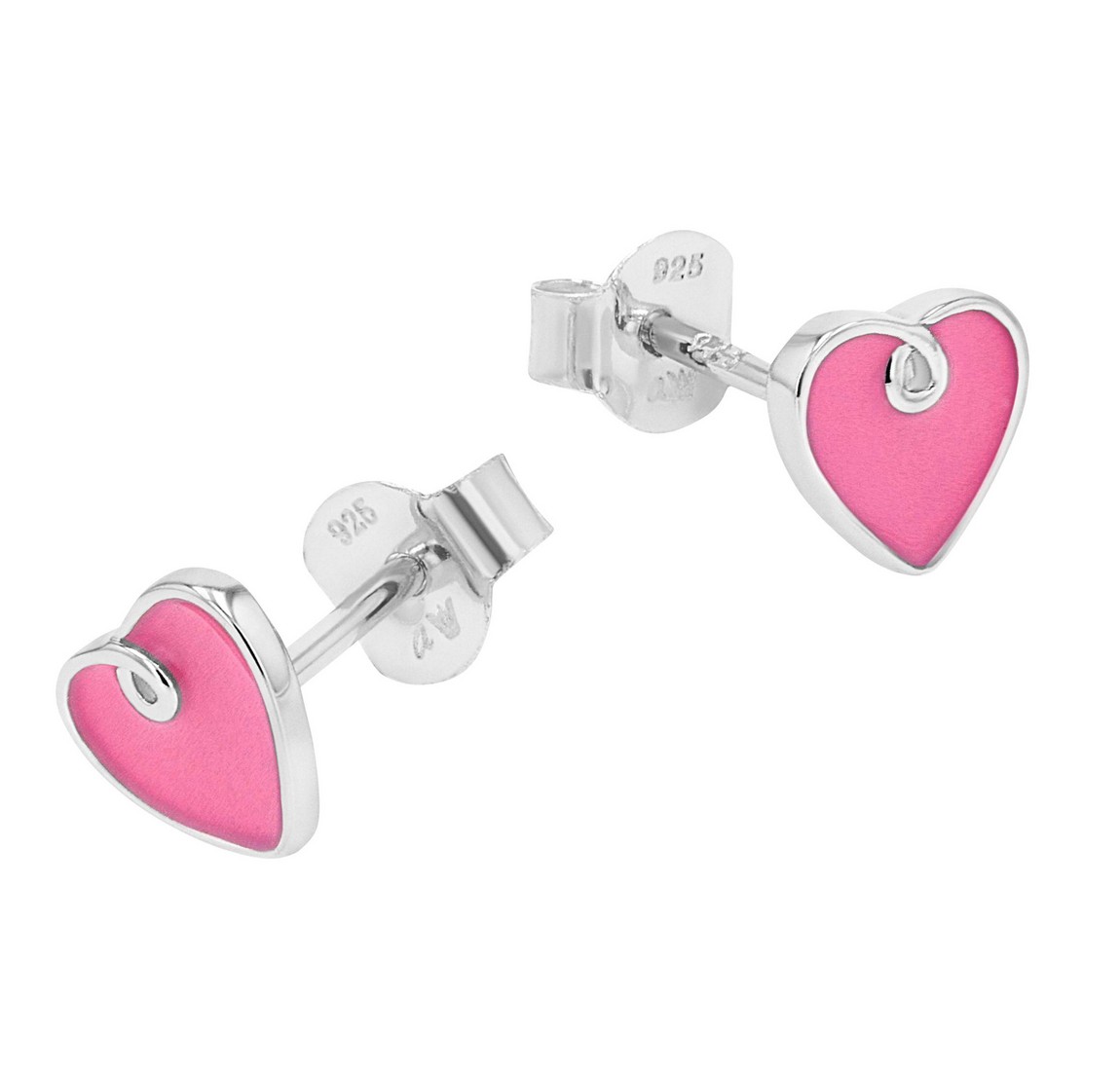 Lillifee Mädchen Ohrstecker 2101027 Herz pink Silber 925