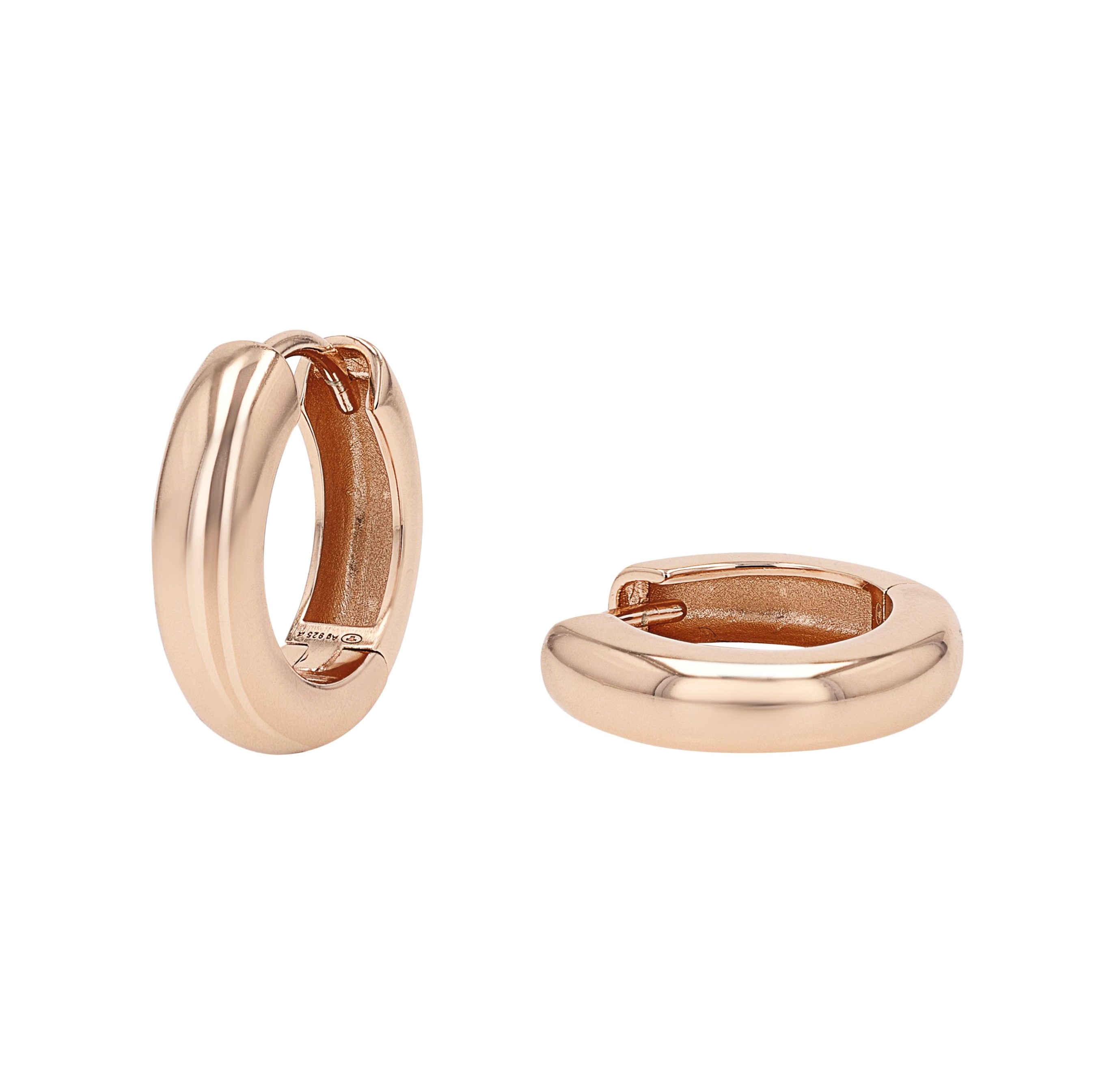 Tom Tailor Damen Creolen 2101242 Silber 925 rosévergoldet