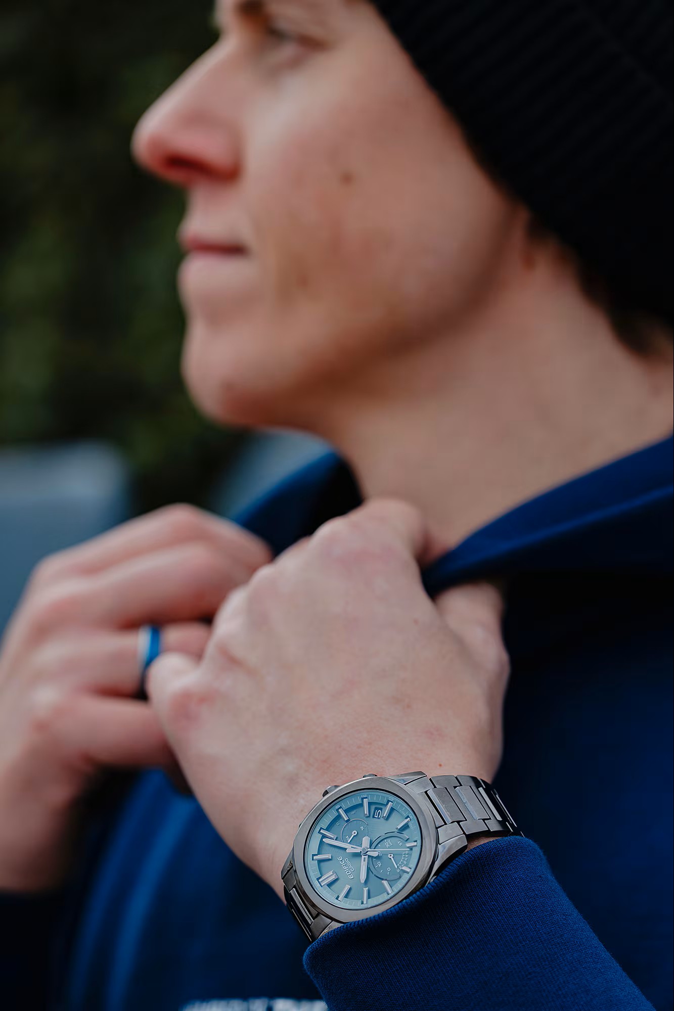 Casio Herren Armbanduhr Edifice EQB-1300DC-3AEF Bluetooth Tough Solar