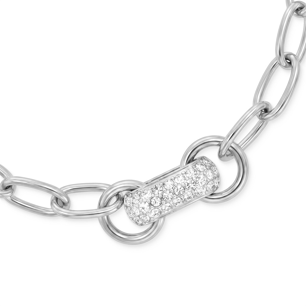 Tom Tailor Damen Armband 2101833 Edelstahl Ankergliederung und Schmuckelement mit Kristall-Besatz 