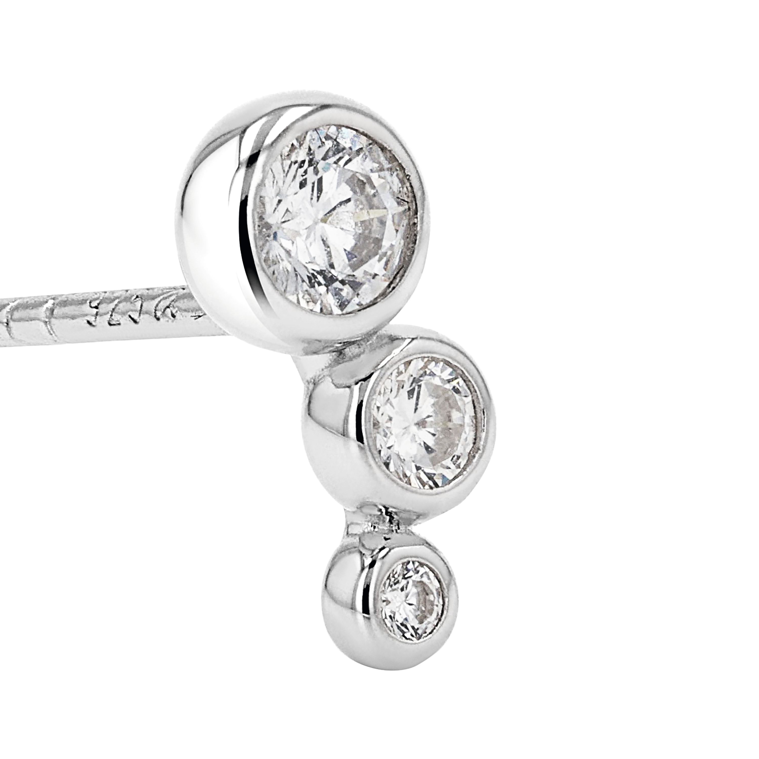 Tom Tailor Damen Ohrstecker 2101236 Silber 925 synth. Zirkonia