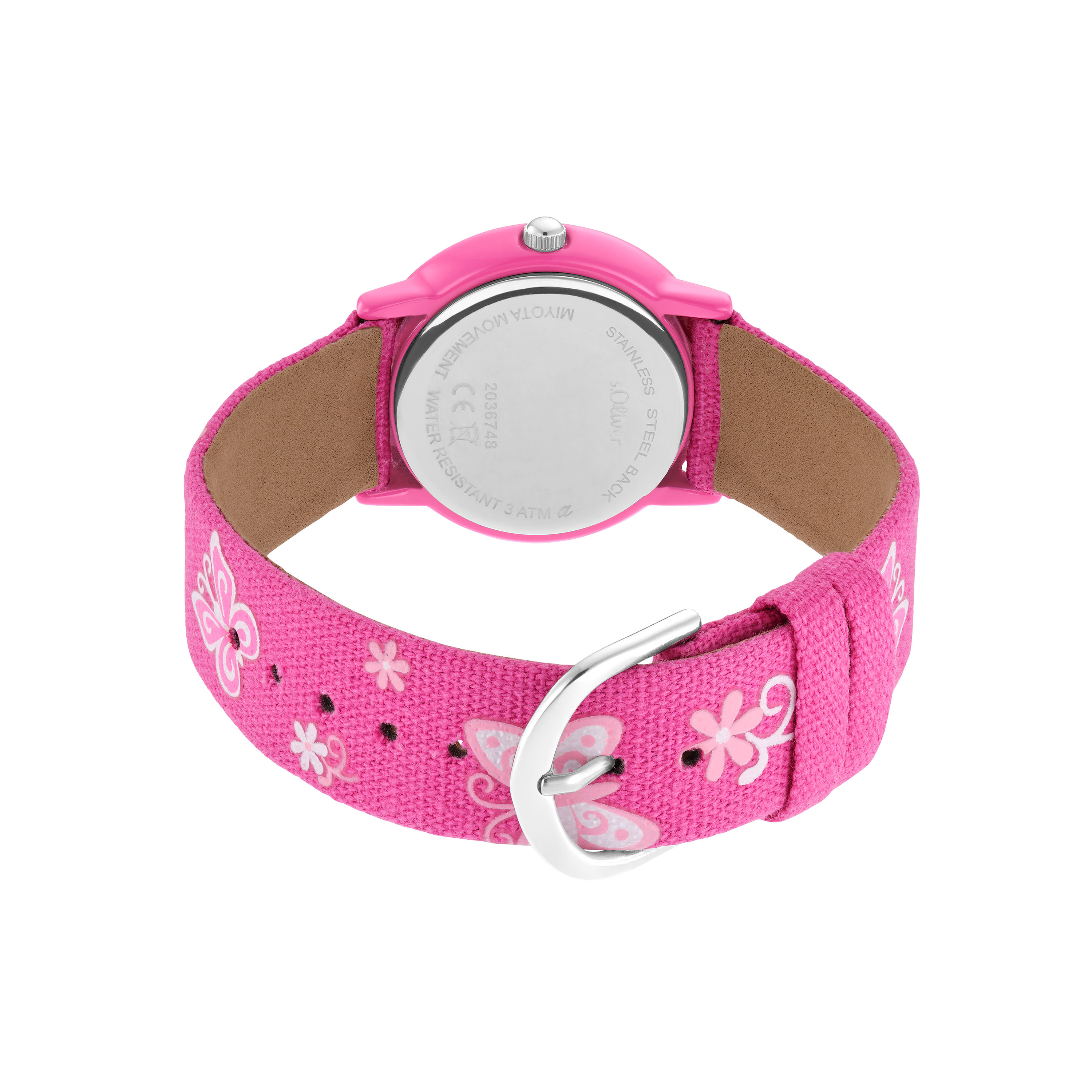 s.Oliver Kids Armbanduhr 2036748 Textilband pink