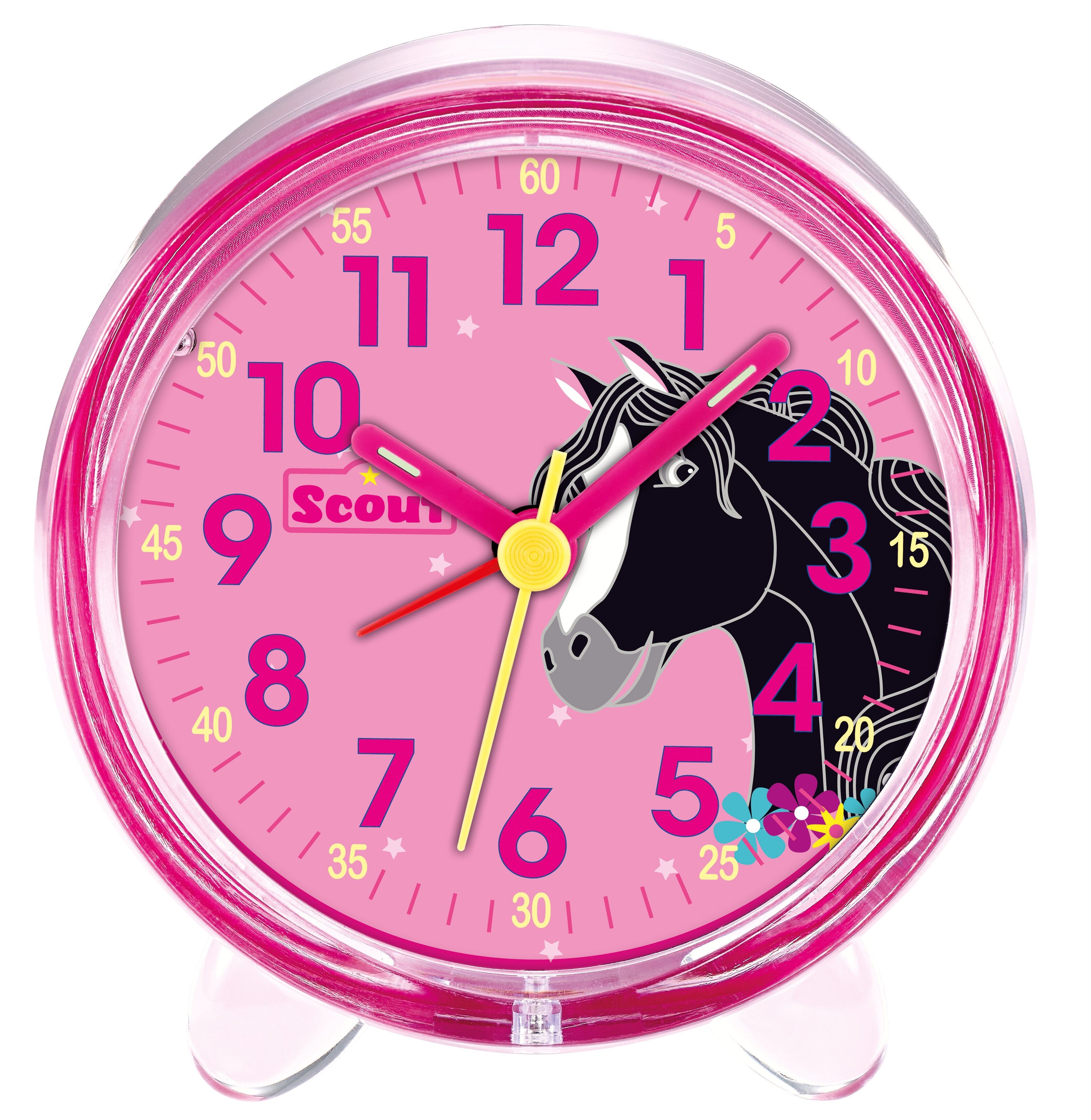Scout Kinder Wecker 280001050 Favorit Pferd Blumen