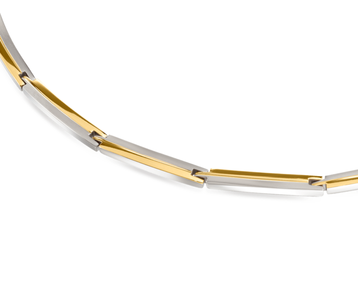 Boccia Damen Collier 08021-02 Titan bicolor goldplattiert